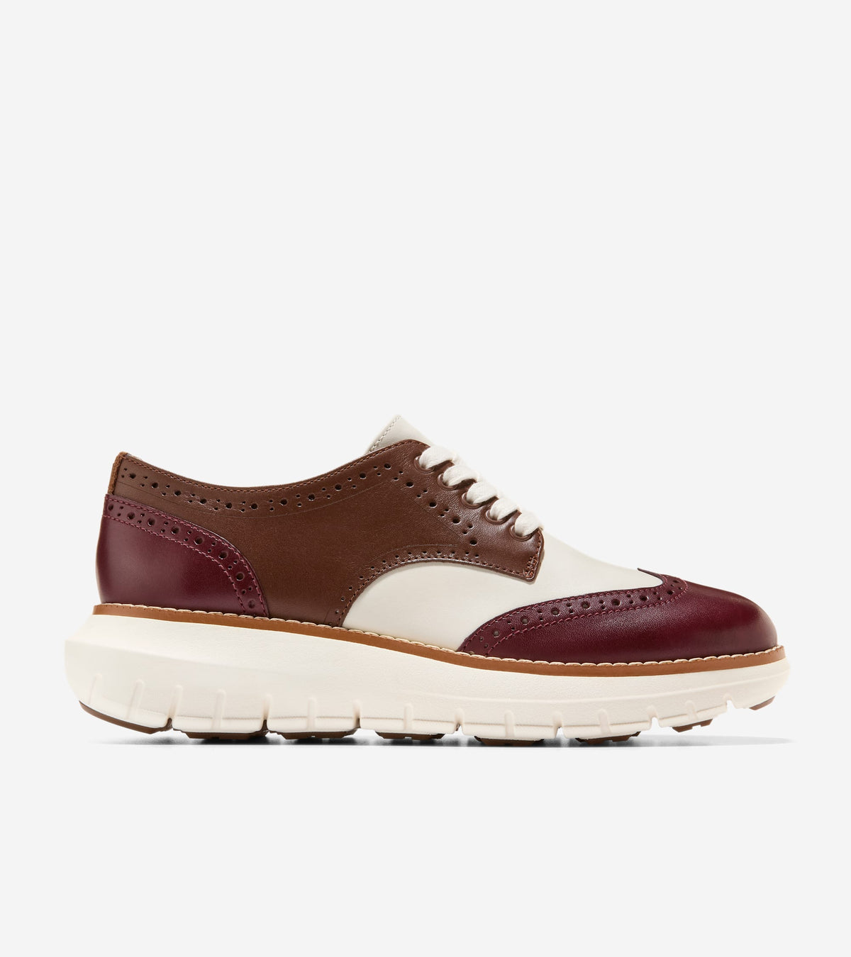 W37408:CH BLOODSTONE / FONDUE FUDGE / IVORY LEATHER