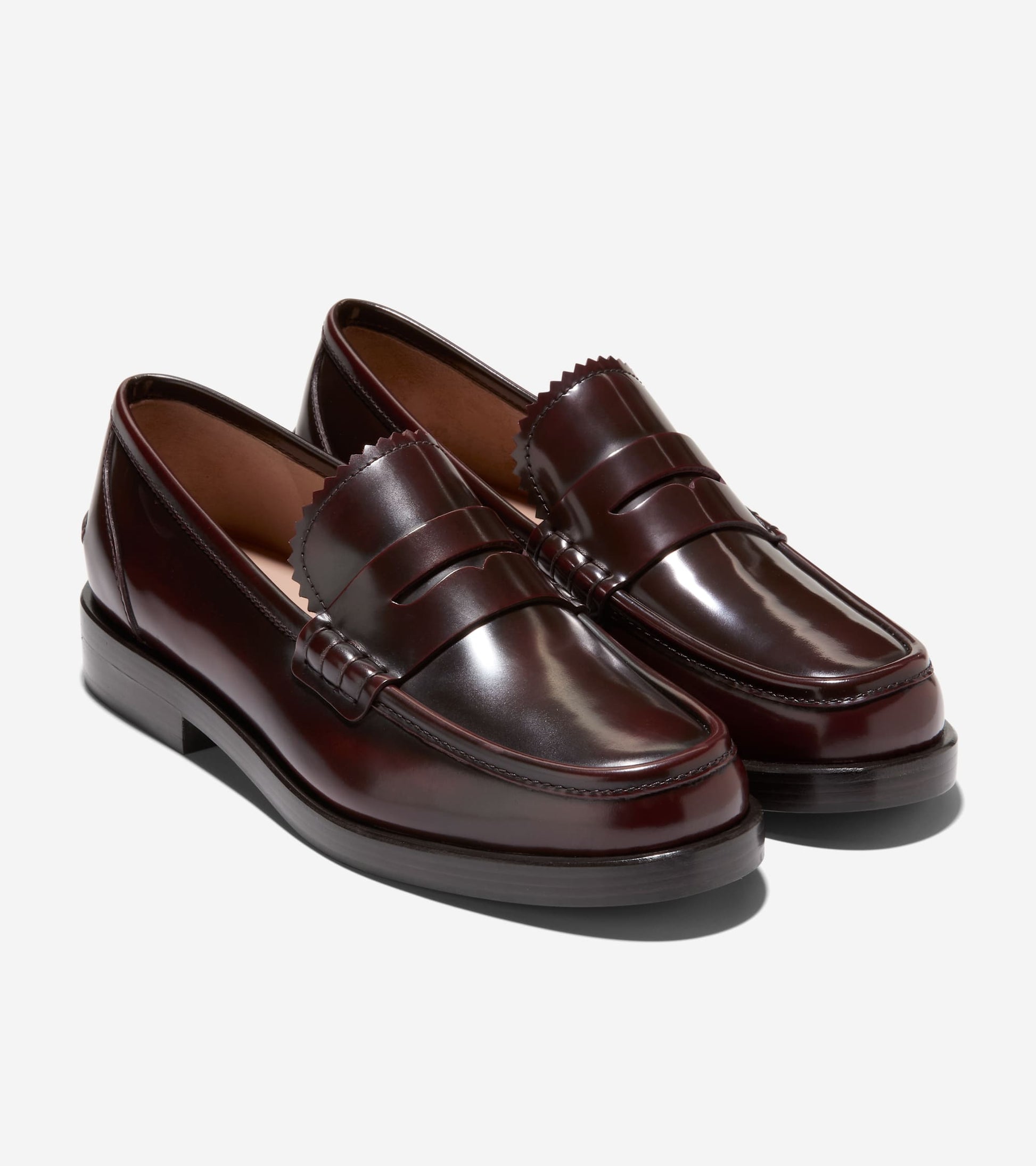 Cole Haan Brown Patent Leather Penny Loafers Patent Leather