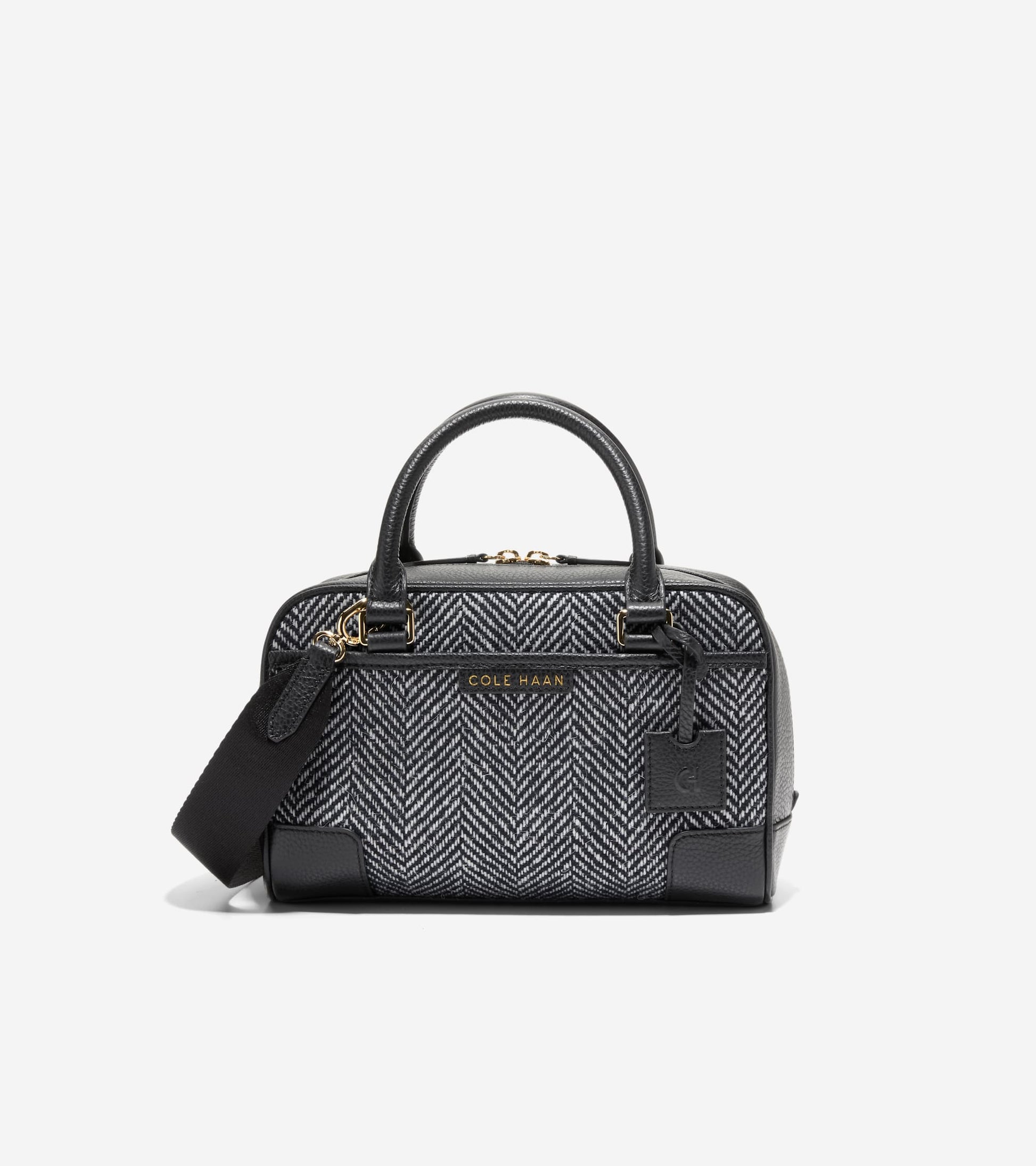 U07764:HERRINGBONE TWEED/ BLACK:0000