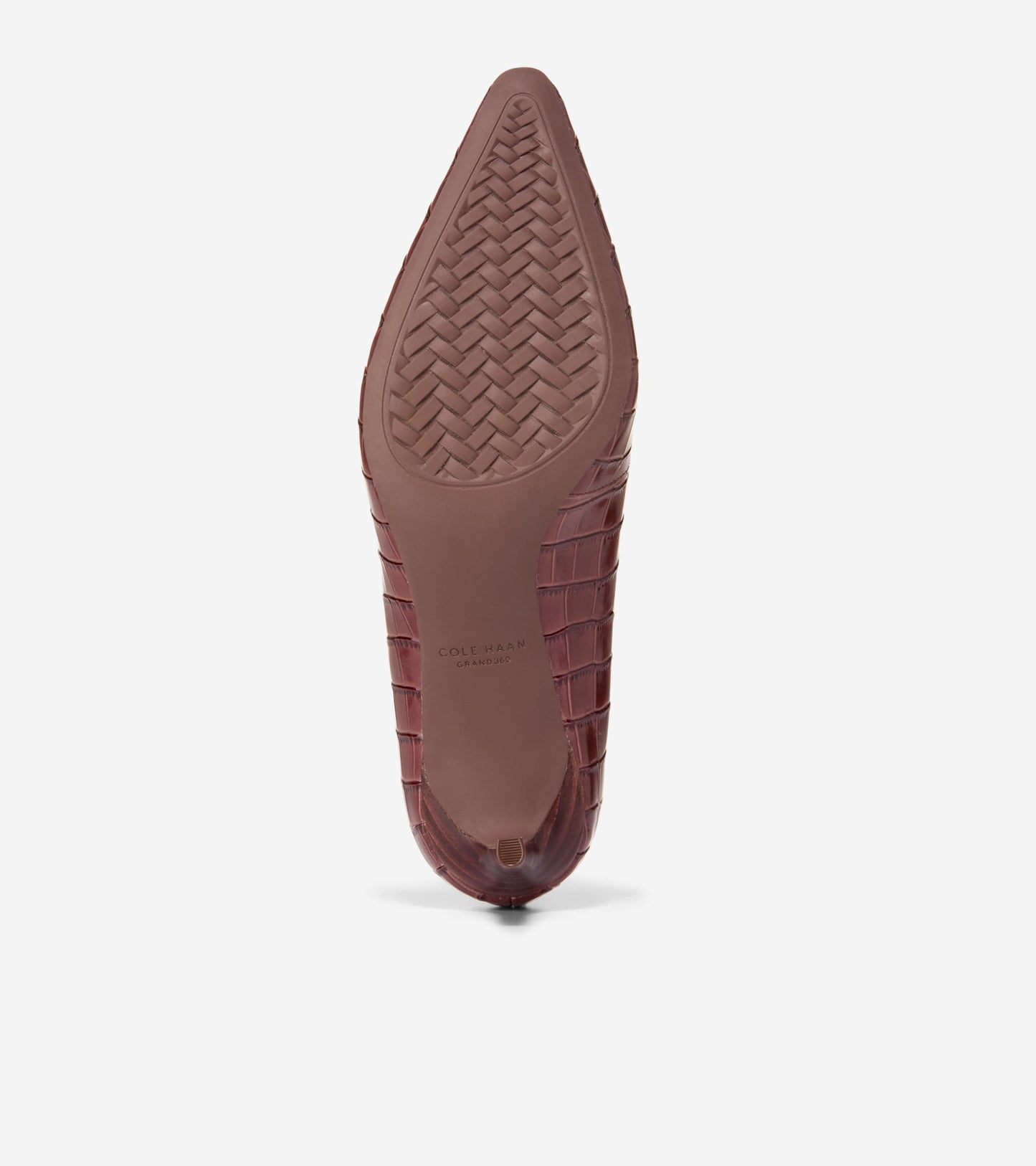 W36033:CH MAHOGANY CROC PRINT LEATHER