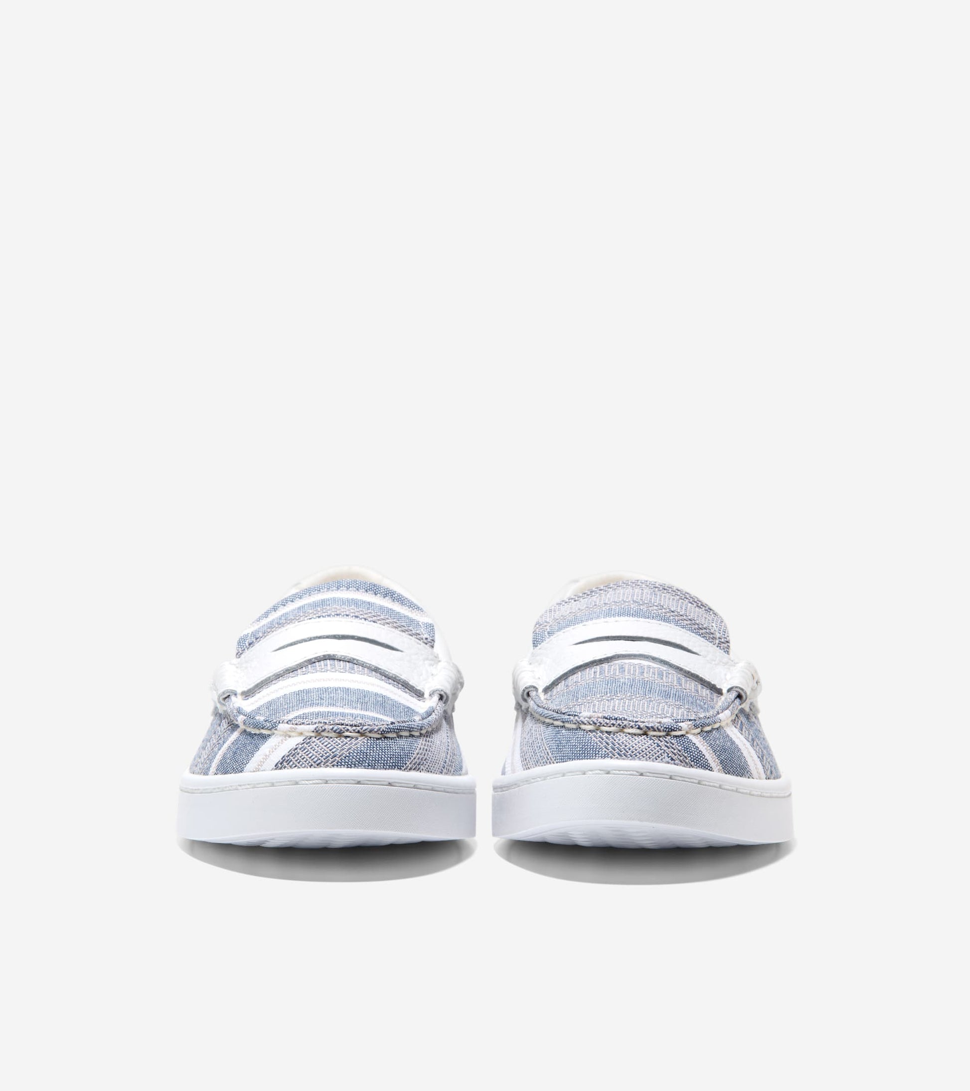 W31190:BLUE/IVORY STRIPE CANVAS/WHITE