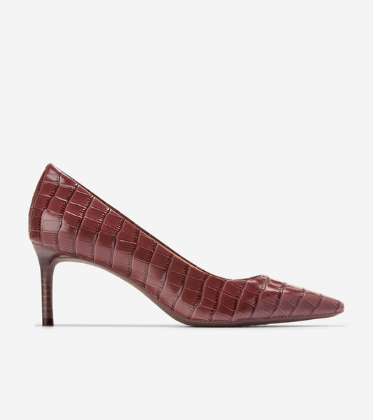 W36033:CH MAHOGANY CROC PRINT LEATHER
