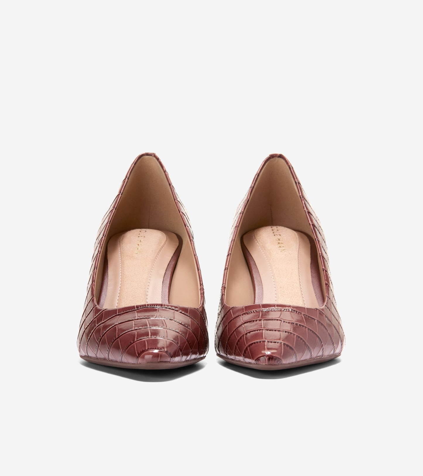 W36033:CH MAHOGANY CROC PRINT LEATHER