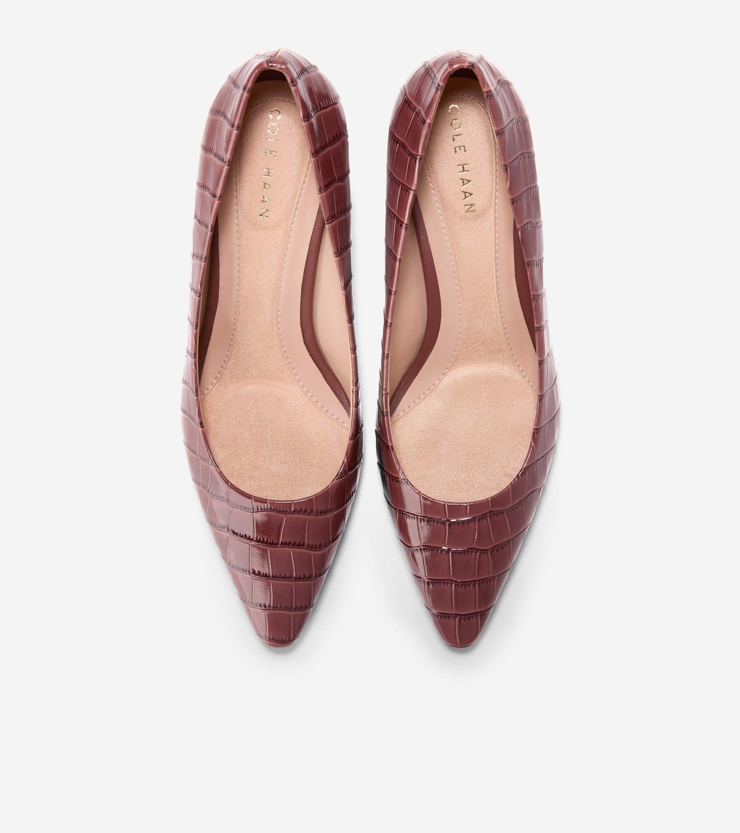 W36033:CH MAHOGANY CROC PRINT LEATHER