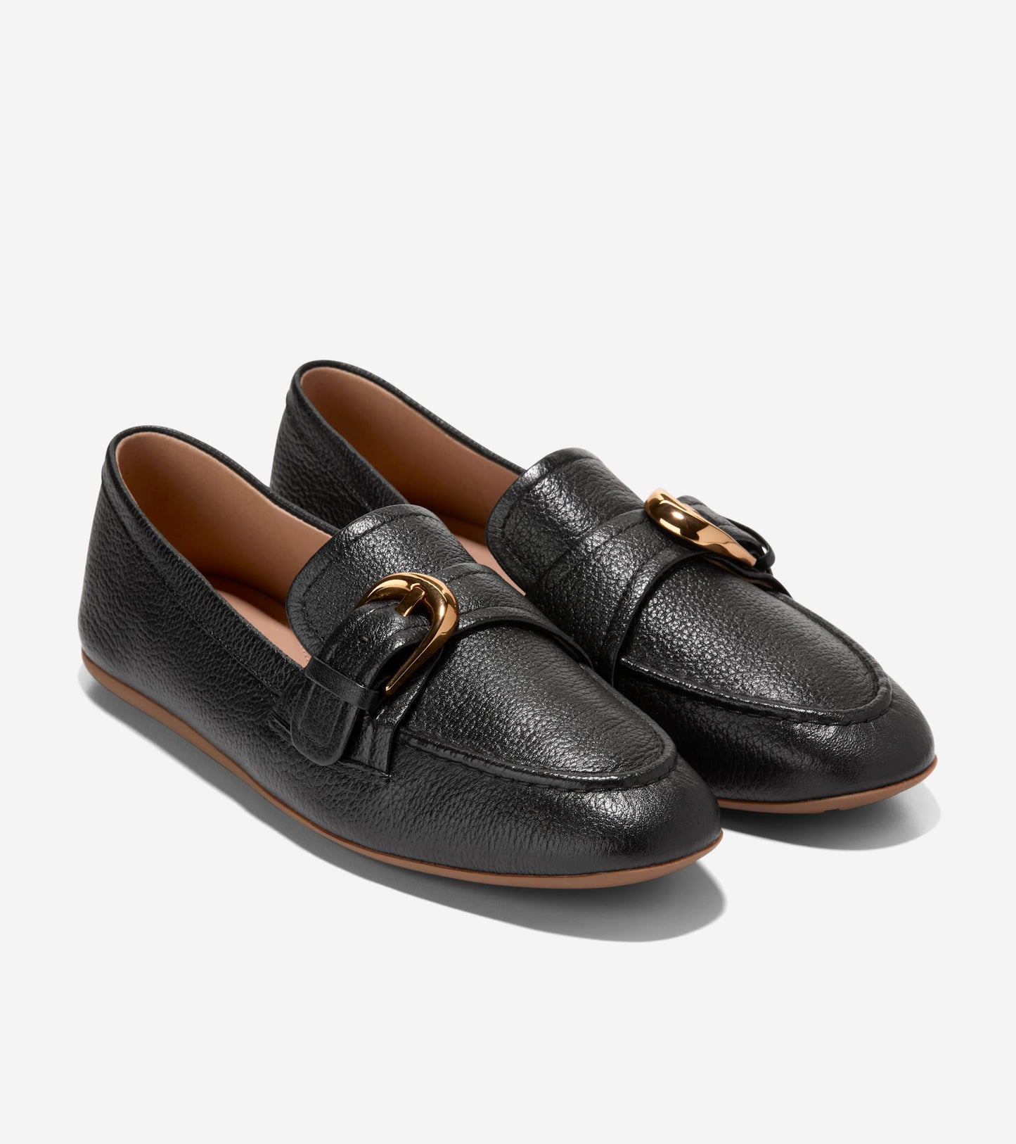 W35402:BLACK TUMBLED LEATHER