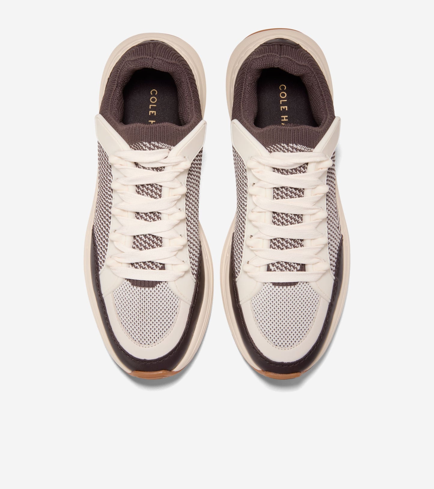 W34630:DK CHOCOLATE & IVORY KNIT/DK CHOCOLATE/IVORY-DK CHOCOLATE