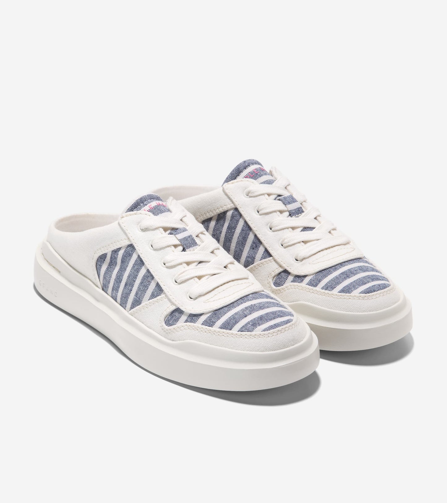 W29994:BLUE LINEN STRIPE/IVORY CANVAS