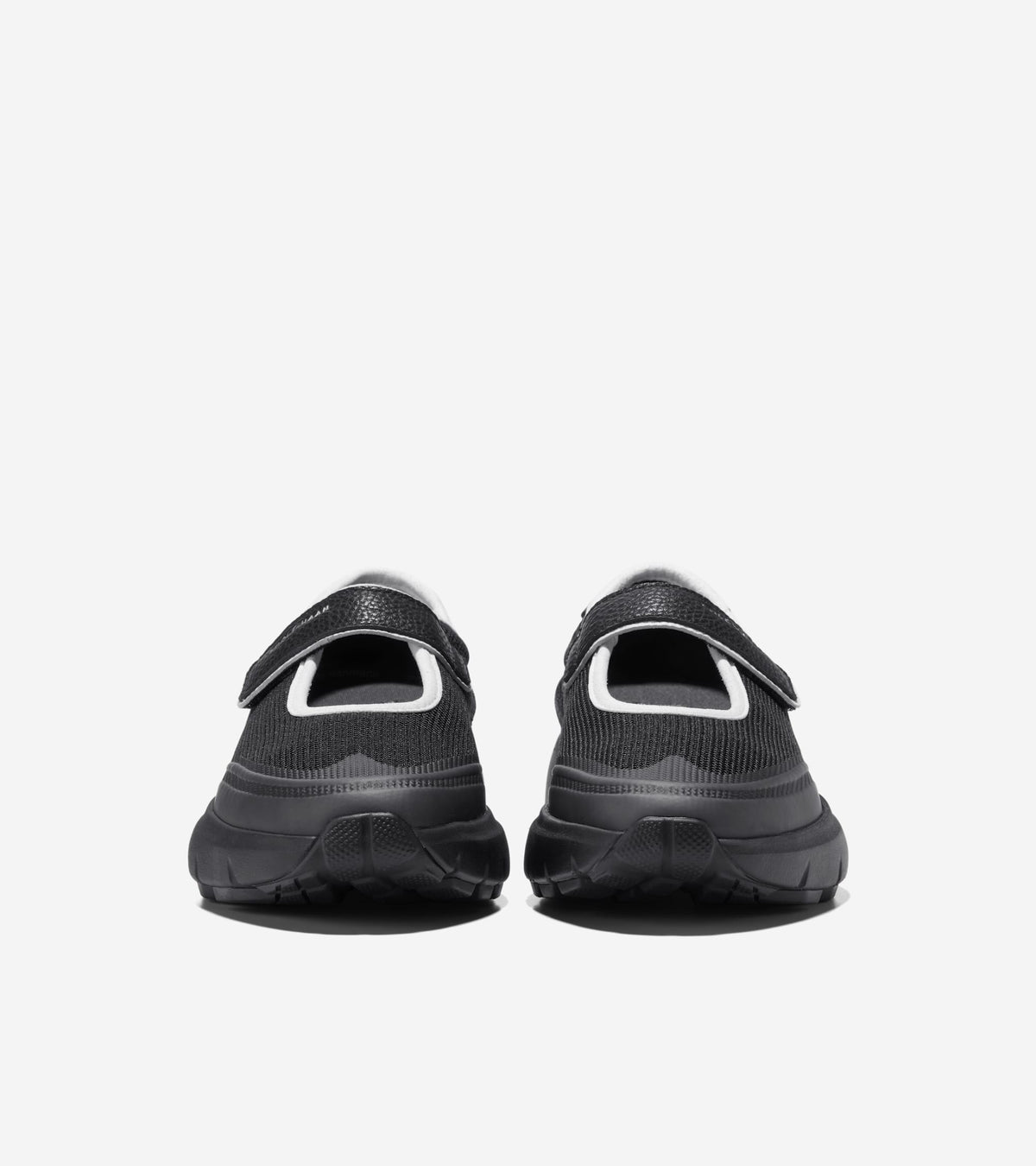 W37605:BLACK MESH / BLACK/WHITE LEATHER
