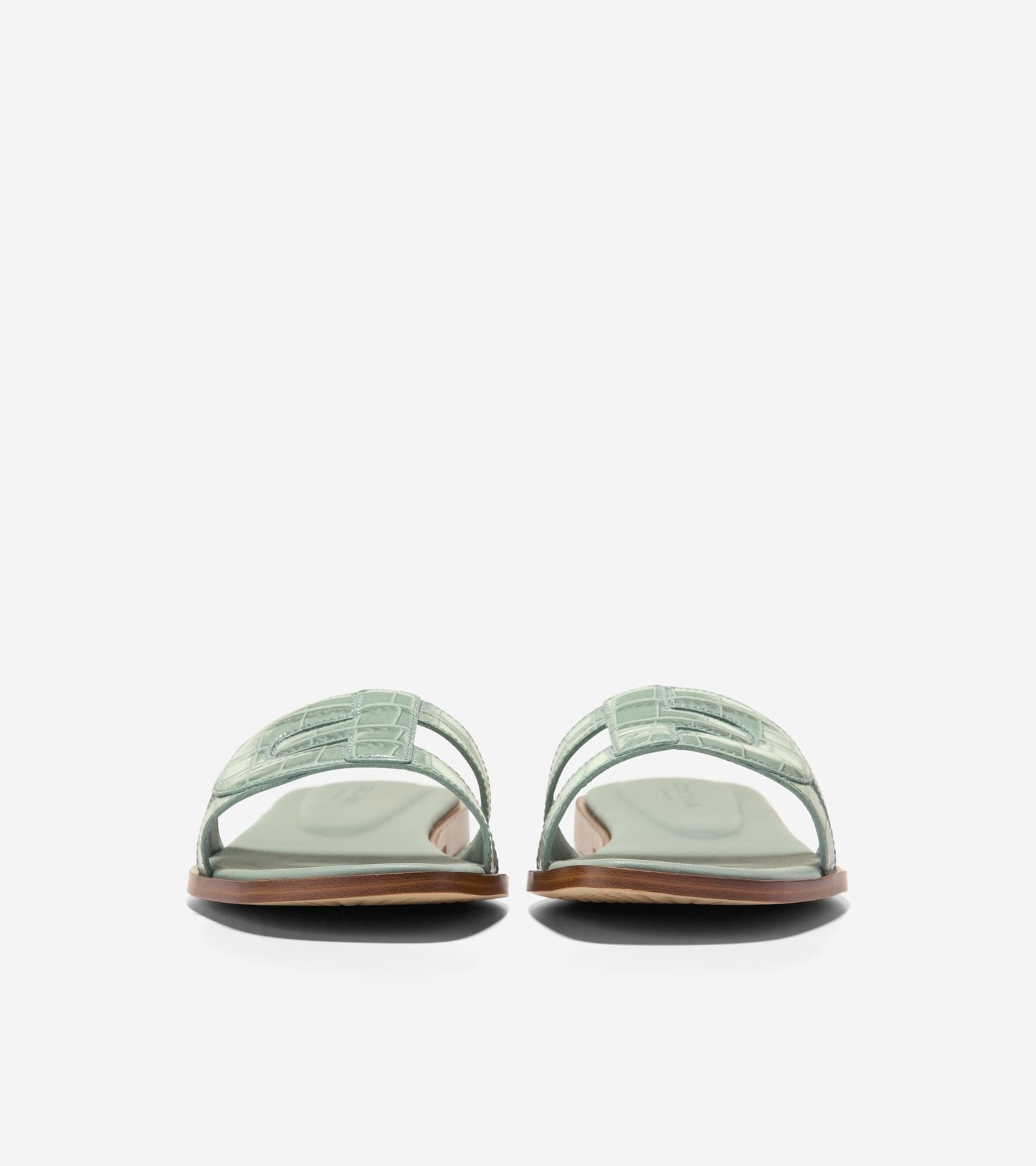 W37014:LILY PAD CROC PRINT LEATHER