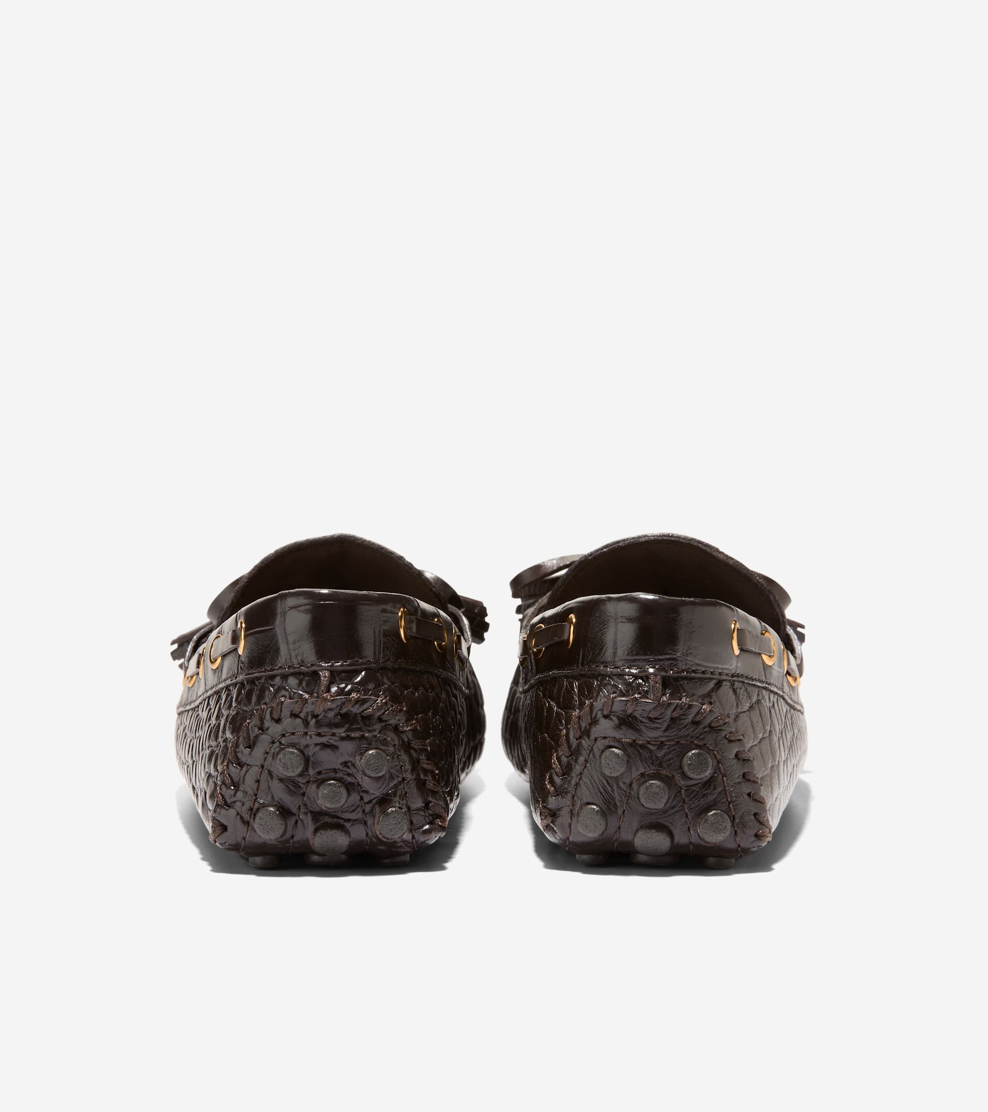 W32075:CH DK CHOCOLATE CROC PRT LTR