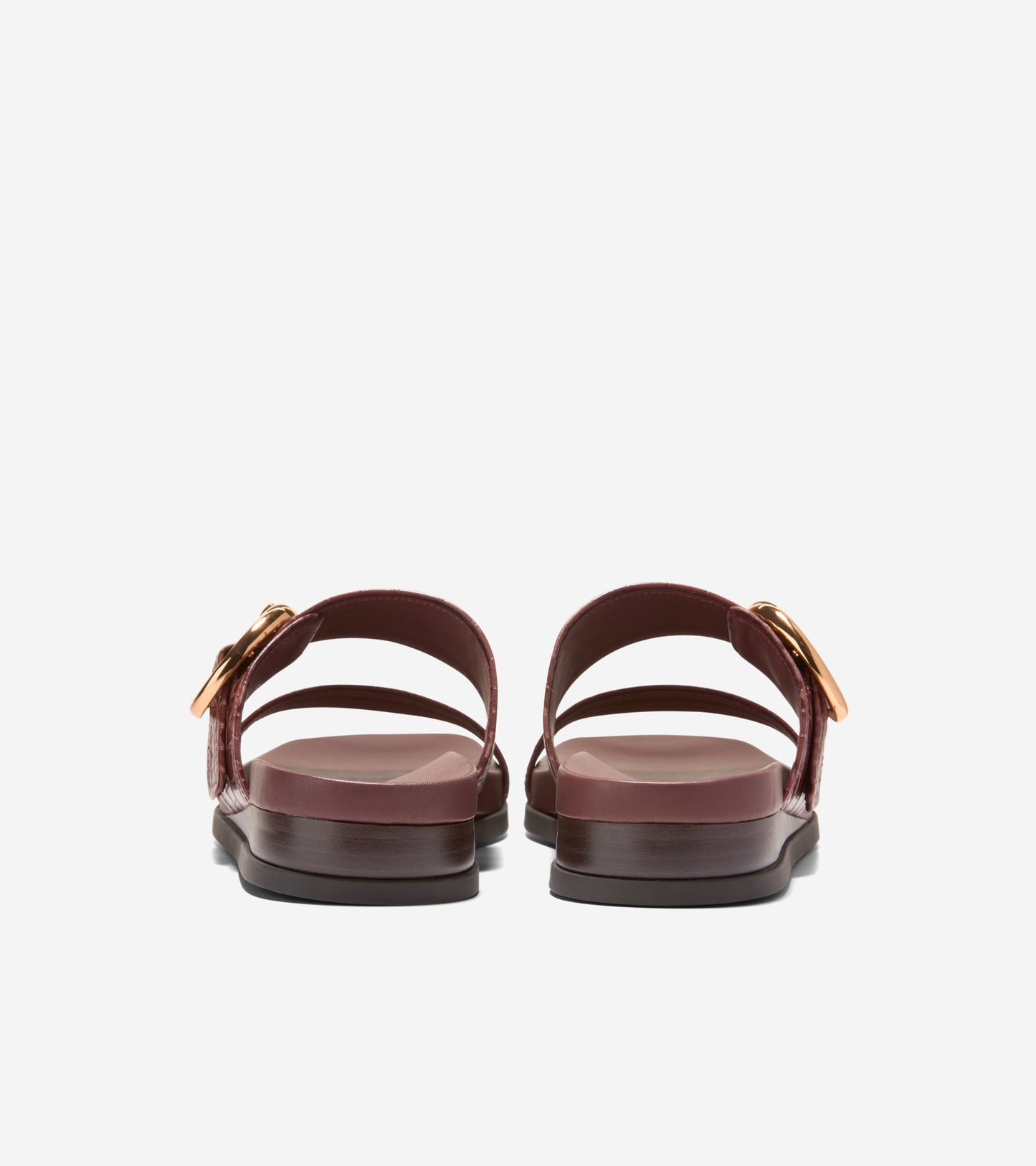 W35352:CH MAHOGANY CROC PRINT LEATHER