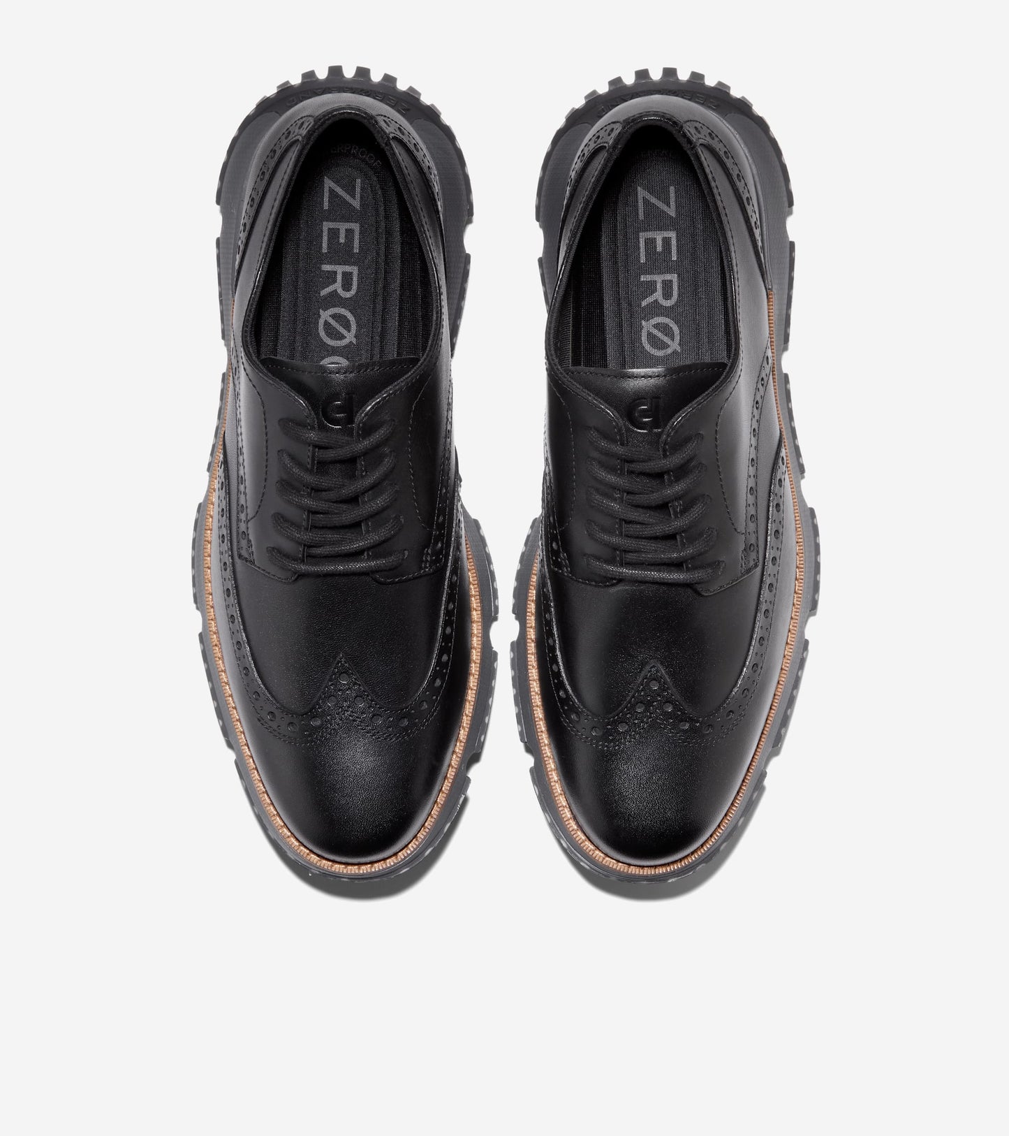 Men's 4.ZERØGRAND Wingtip Winter Oxfords