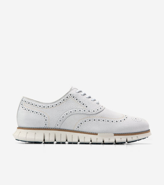 Men's ZERØGRAND Remastered Wingtip Oxfords - Style C39743 - Angle A