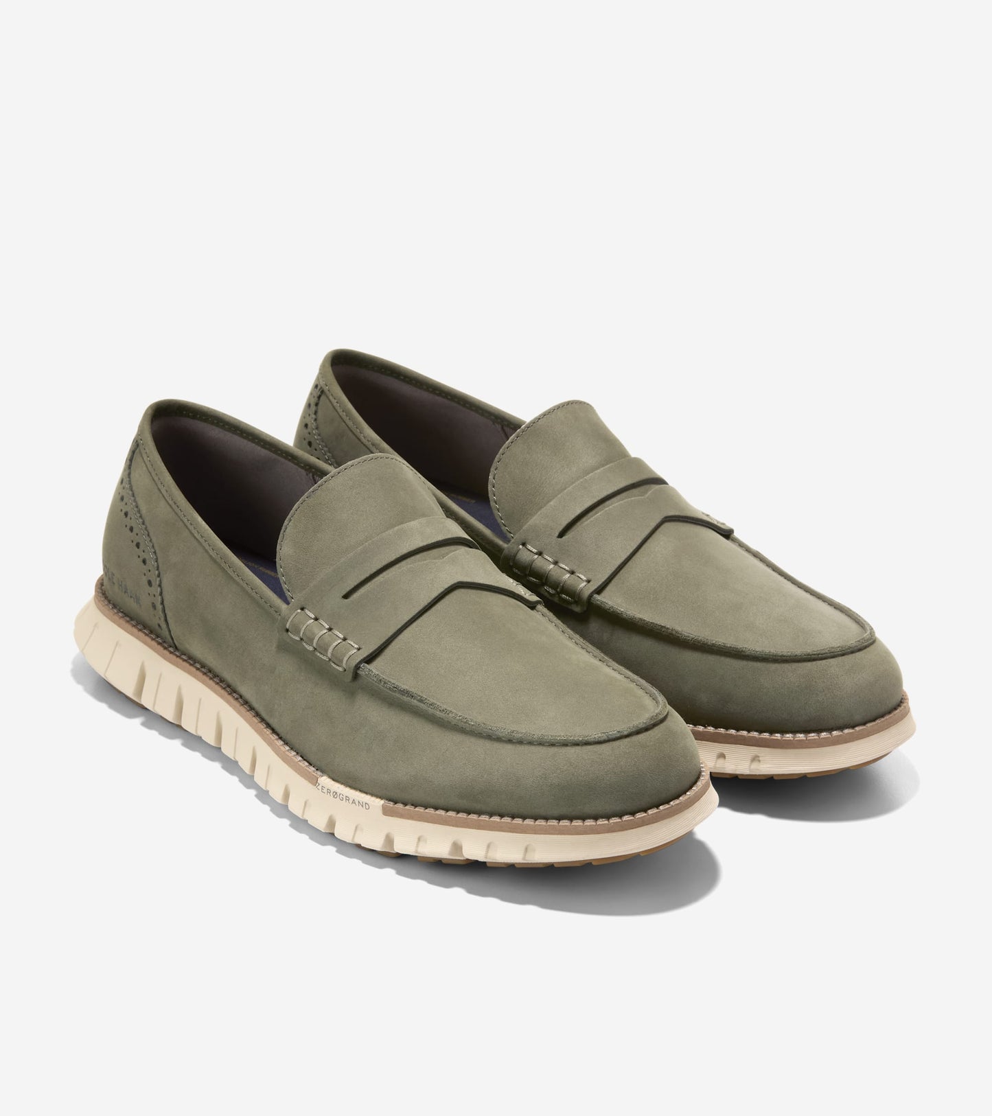 Men's ZERØGRAND Remastered Penny Loafers - Style C42513 - Angle E