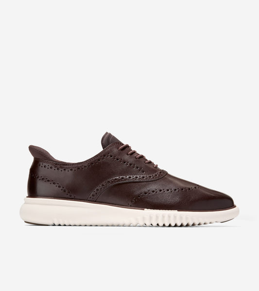 Men's 2.ZERØGRAND EVO Wingtip Quick-On Oxfords - Style C42847 - Angle A