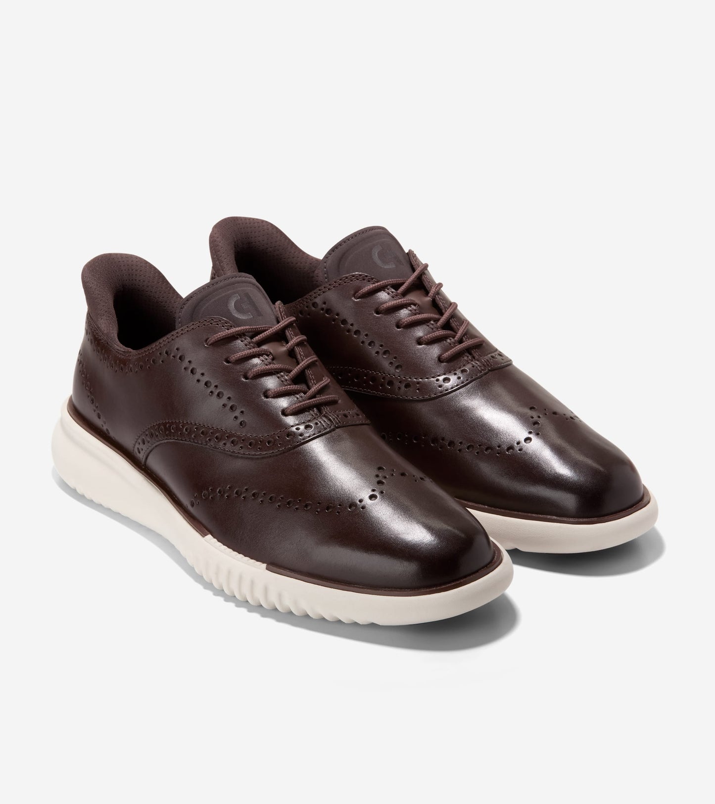 Men's 2.ZERØGRAND EVO Wingtip Quick-On Oxfords - Style C42847 - Angle E