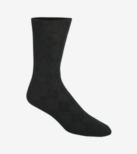 1Pk Textured Argyle Dress Crew