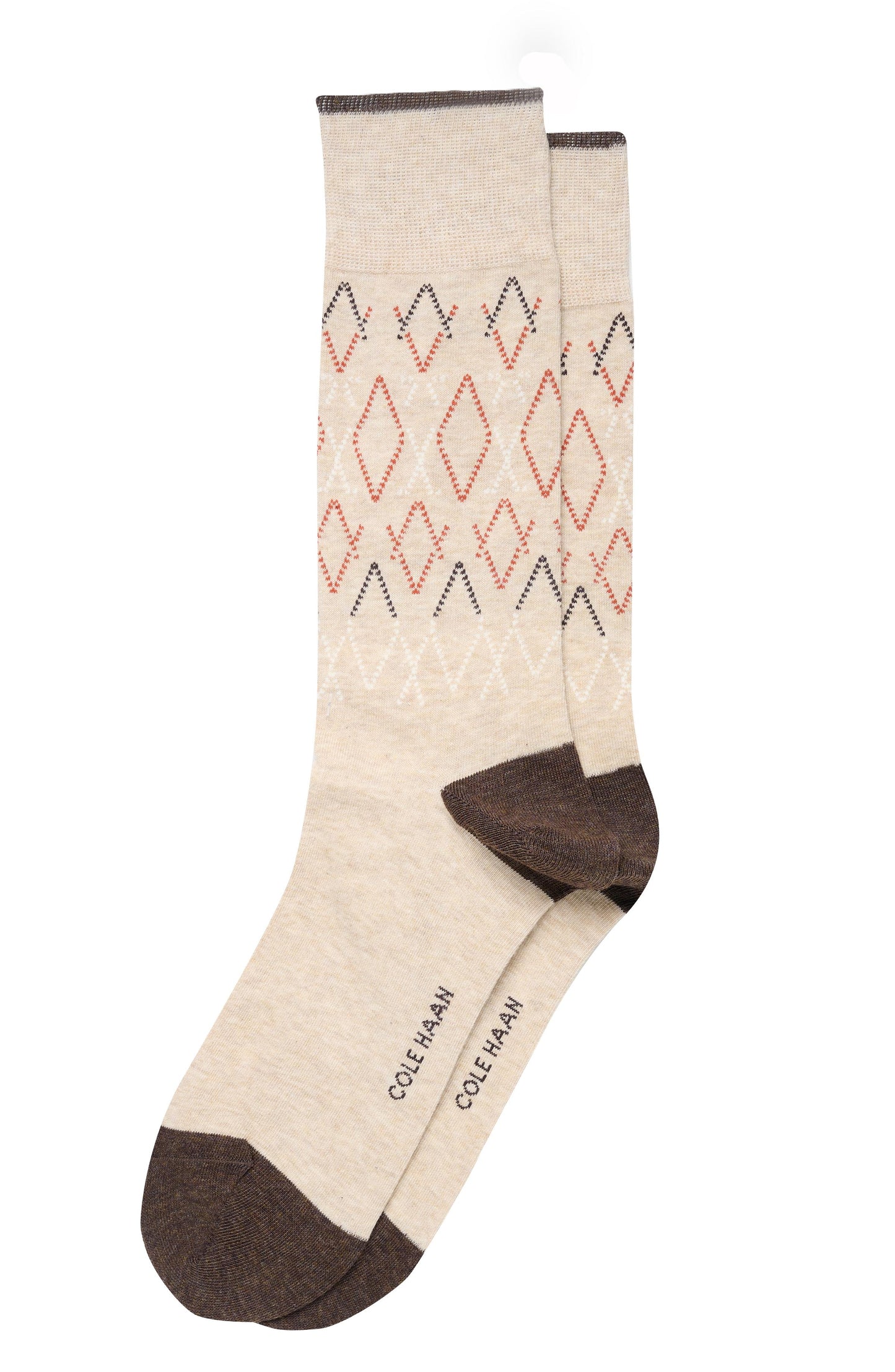 Chm253Dr04002-Men's 1PK Geo Dress Crew-Khaki