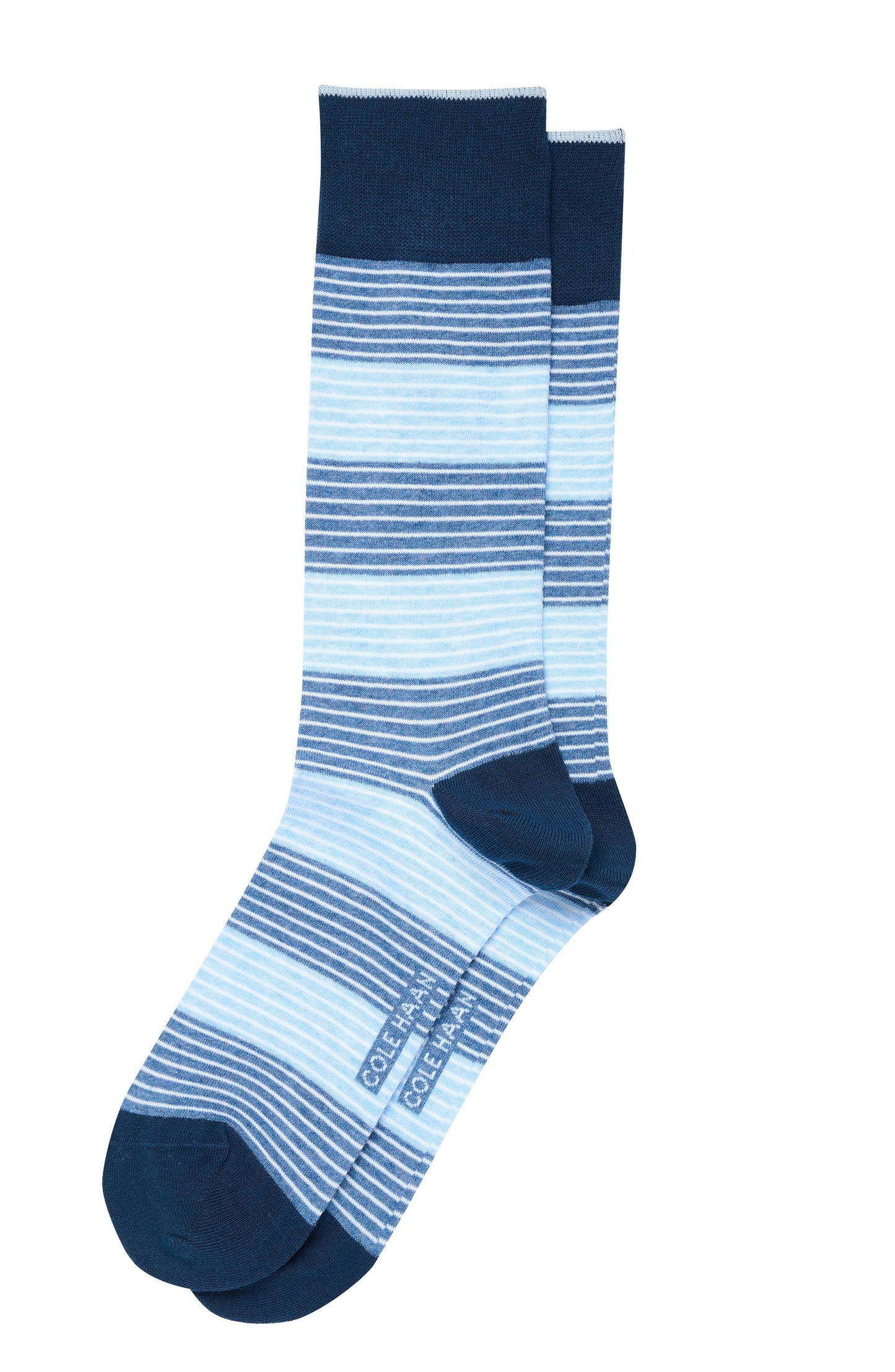 Chm253Dr09002-Men's 1PK Multi Stripe Dress Crew-Blue