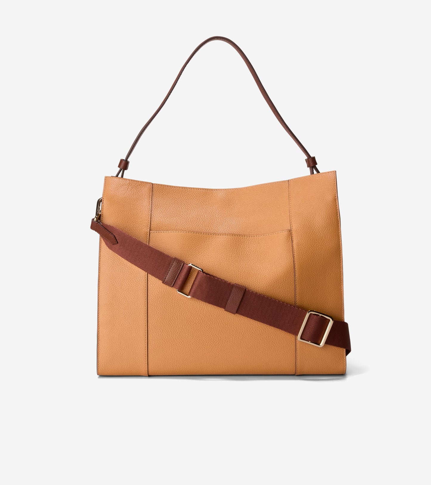 Women's Carryall Leather Shoulder Bag - Style U07629 - Angle C