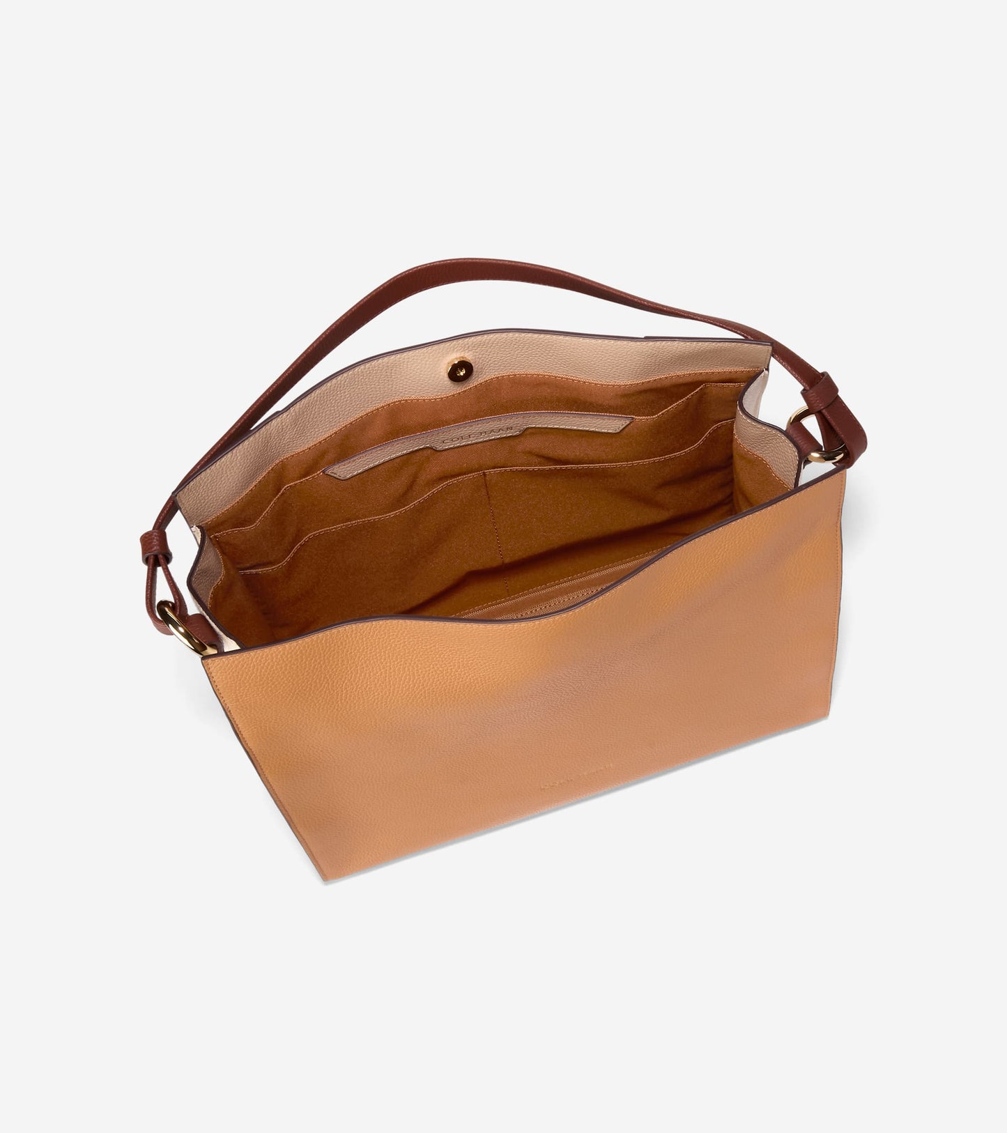 Women's Carryall Leather Shoulder Bag - Style U07629 - Angle D