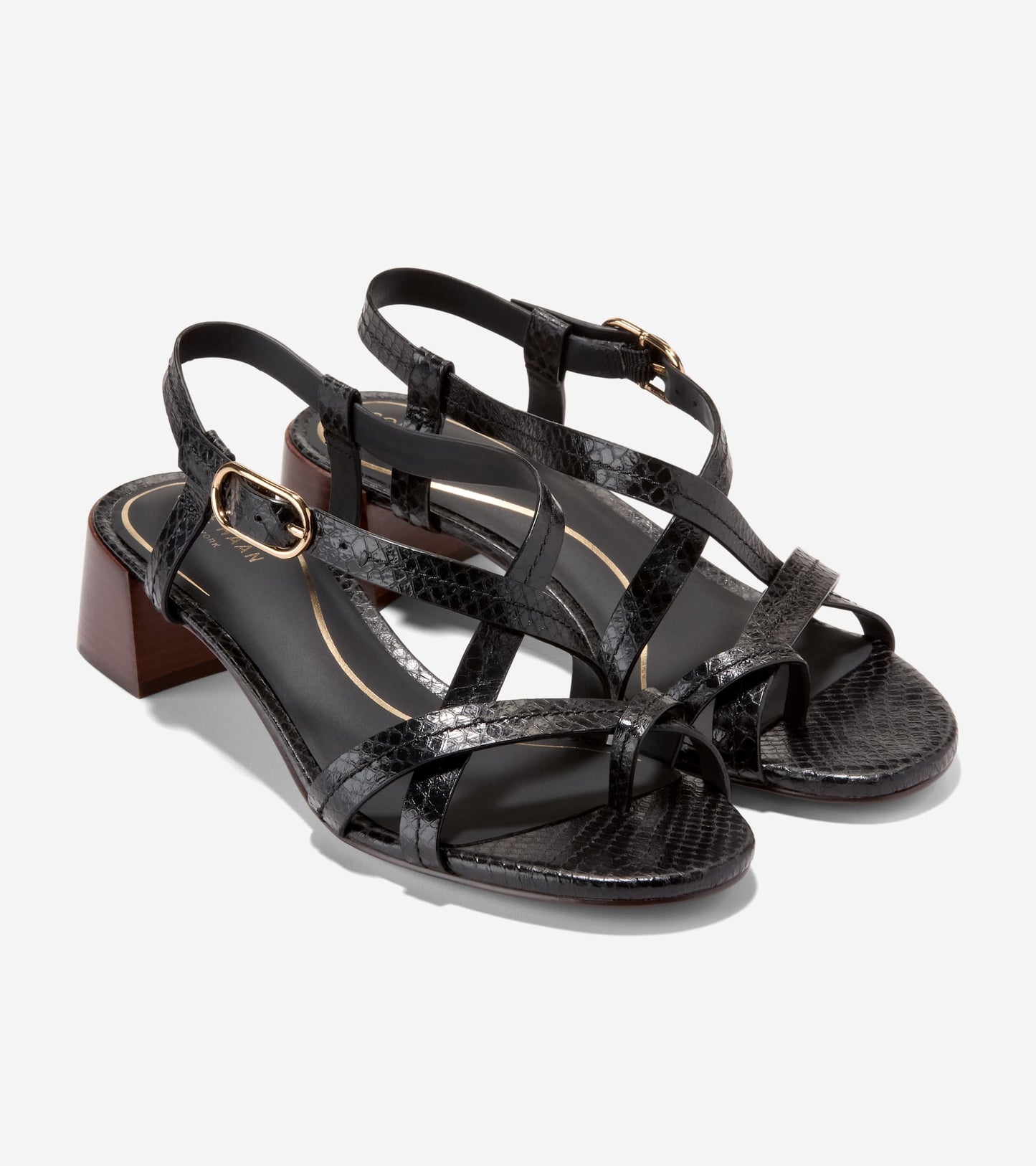 Women's Dillon Block Heel Thong Sandals - Style W36595 - Angle E