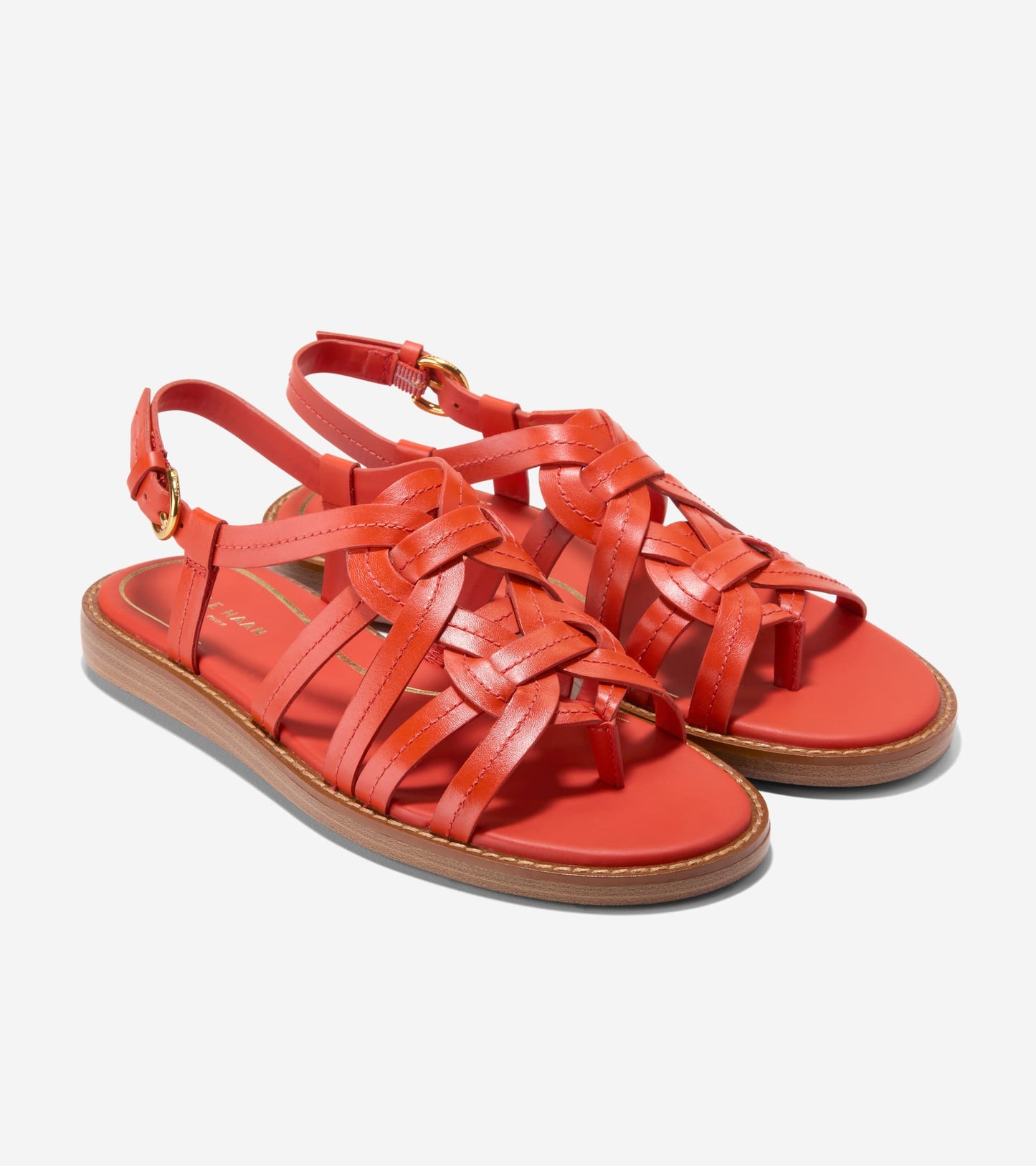 Women's Kami Interwoven Thong Sandals - Style W36612 - Angle E