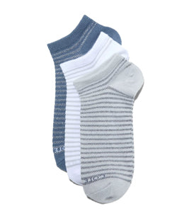 Women's 3-Pack Stripe Soft Low-Cut Socks