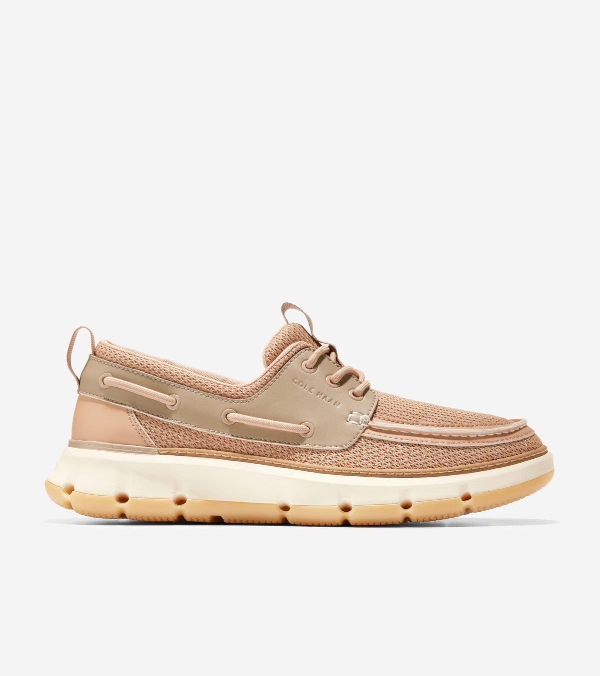 Cole Haan Mens 4.ZeroGrand Regatta Boat Shoes, Size M 11.5, Ivory Men main image 4