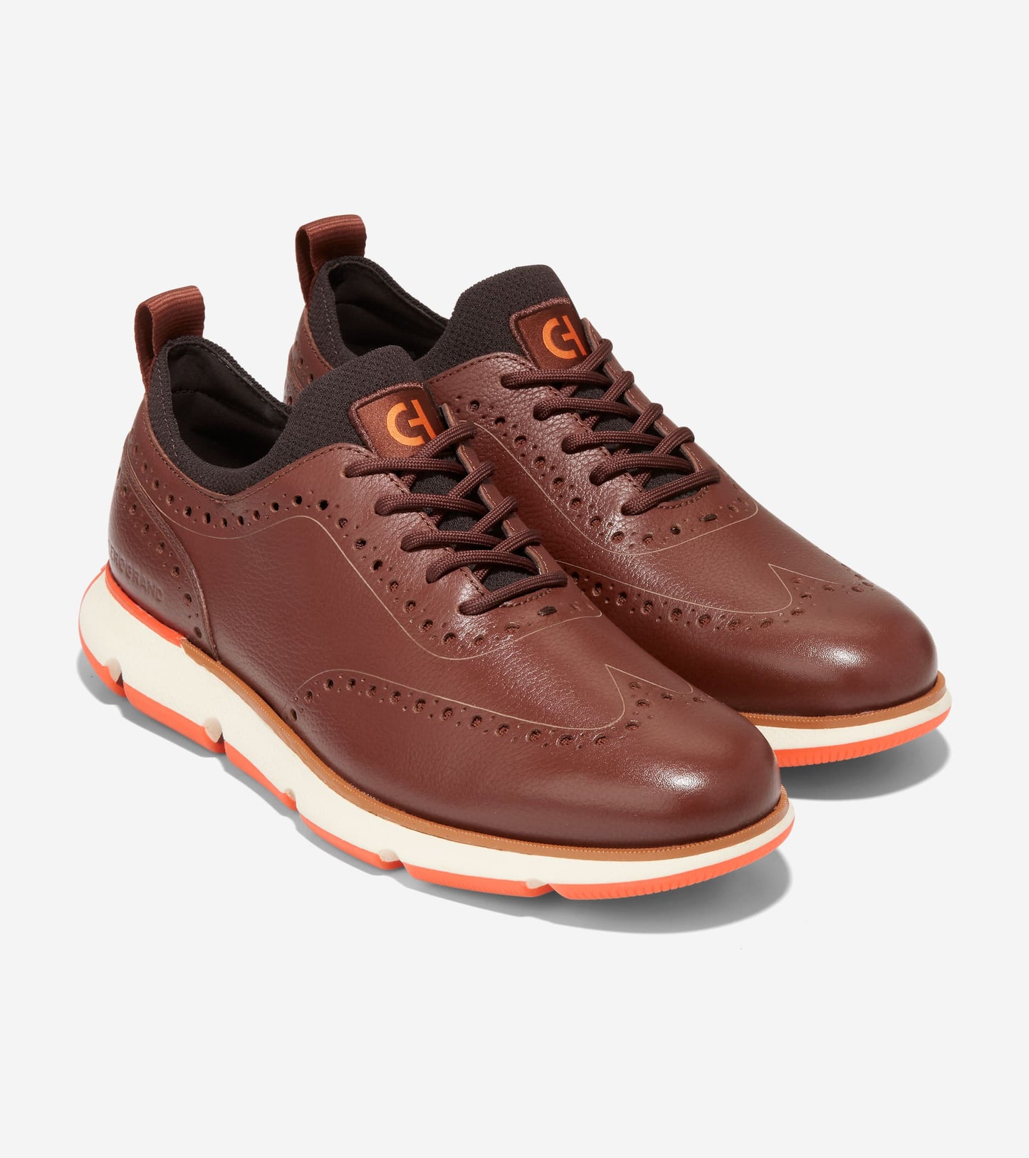 c37212-Men's 4.ZERØGRAND Wingtip Oxford-Brown