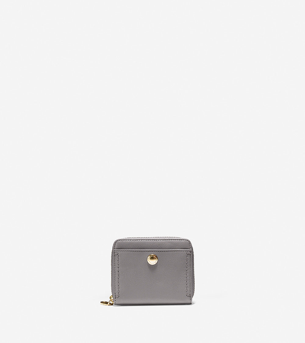 ColeHaan-Benson Small Zip Wallet-u02555-Gray