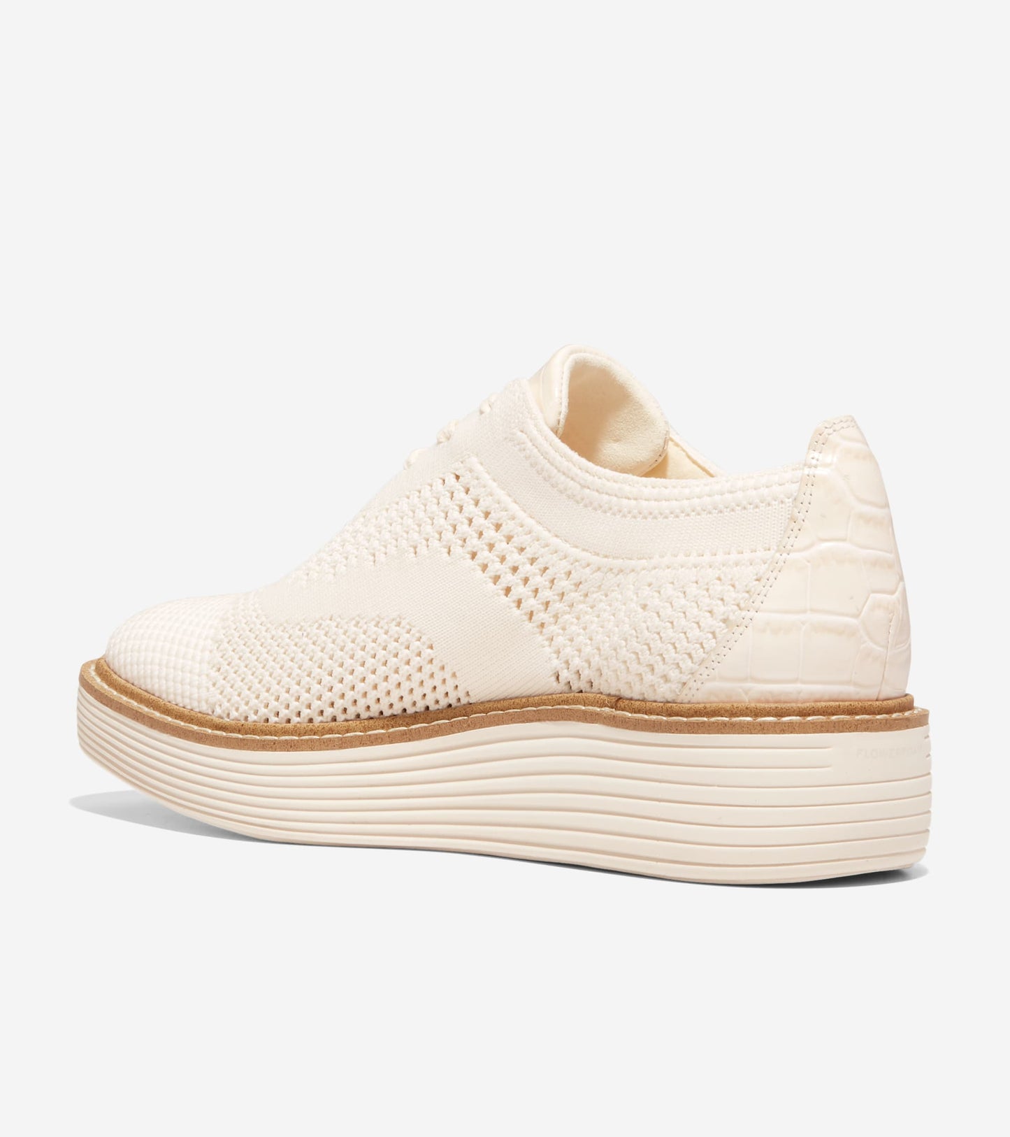 W30261:IVORY KNIT/CROC PRINT/SANDOLLAR