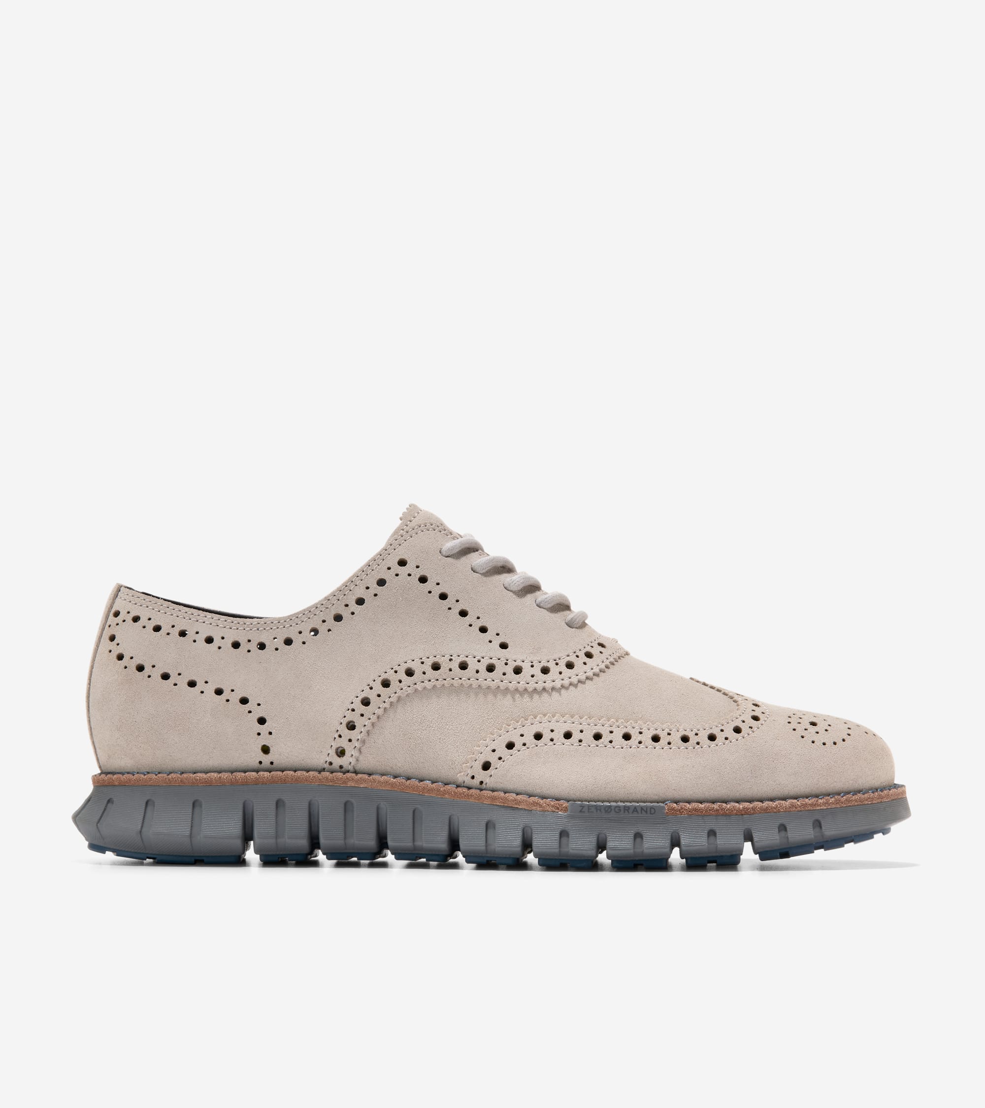 Cole haan suede wingtip shoes online