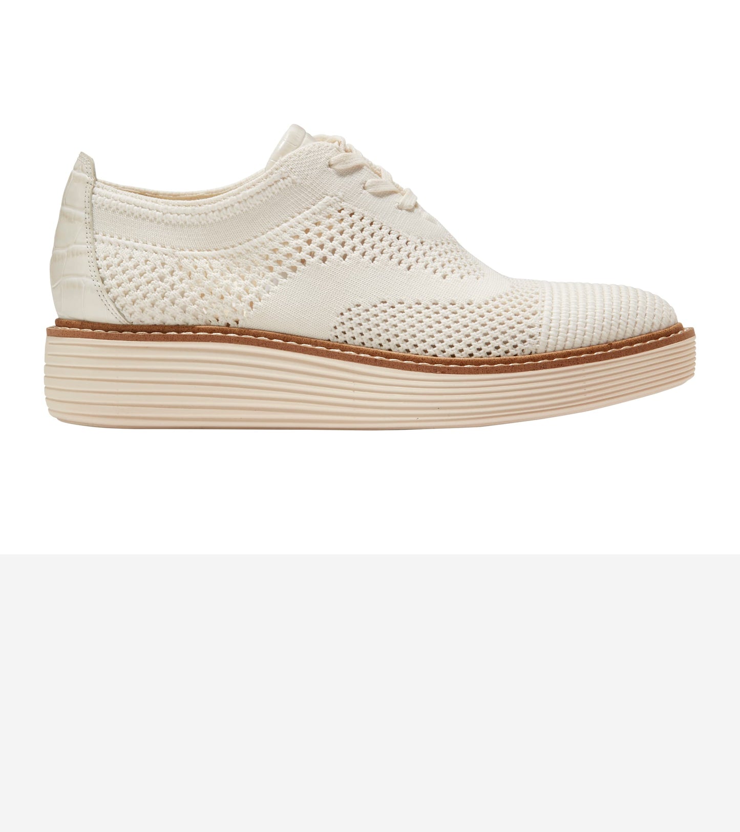 W30261:IVORY KNIT/CROC PRINT/SANDOLLAR