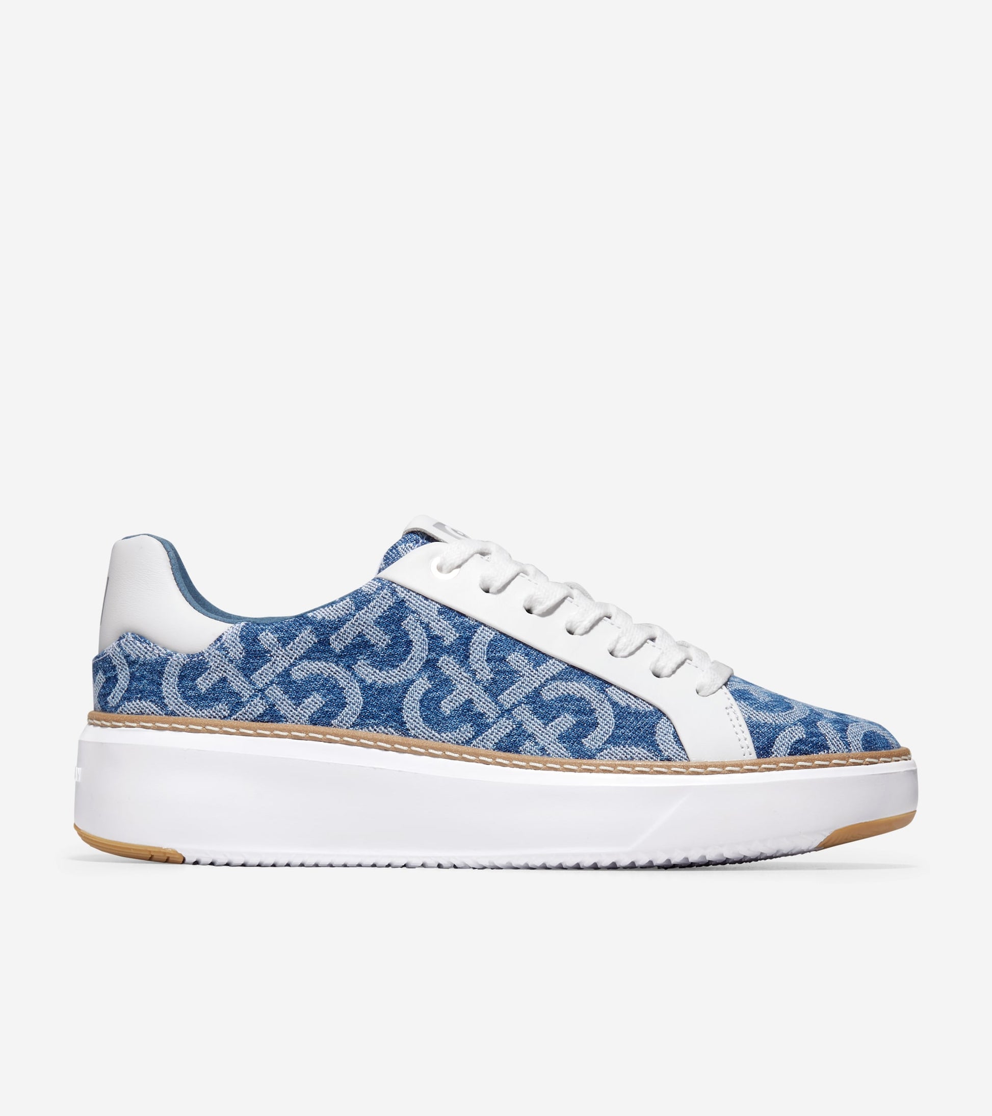 W28868:CH MONOGRAM DENIM JACQUARD/OPTIC WHITE