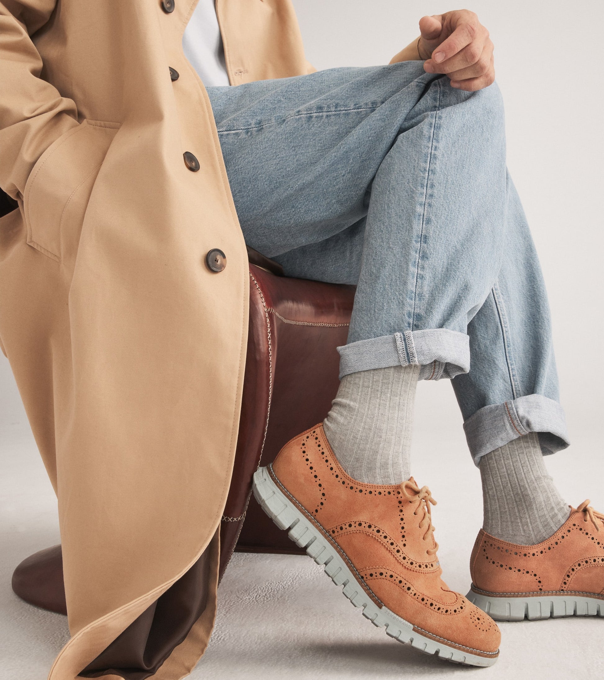 Men's ZERØGRAND Remastered Unlined Wingtip Oxfords – Cole Haan