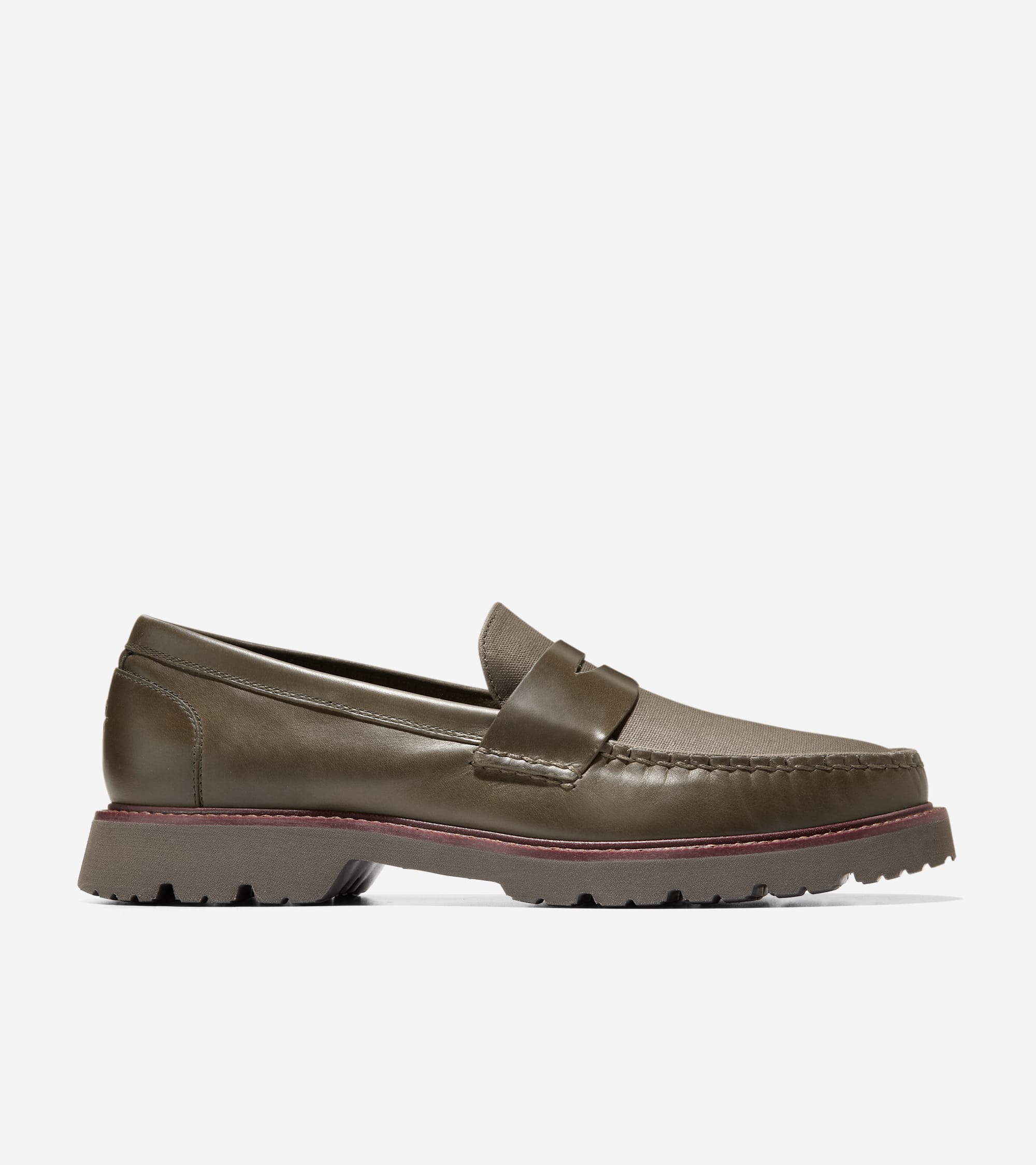 Canvas fashion penny loafers