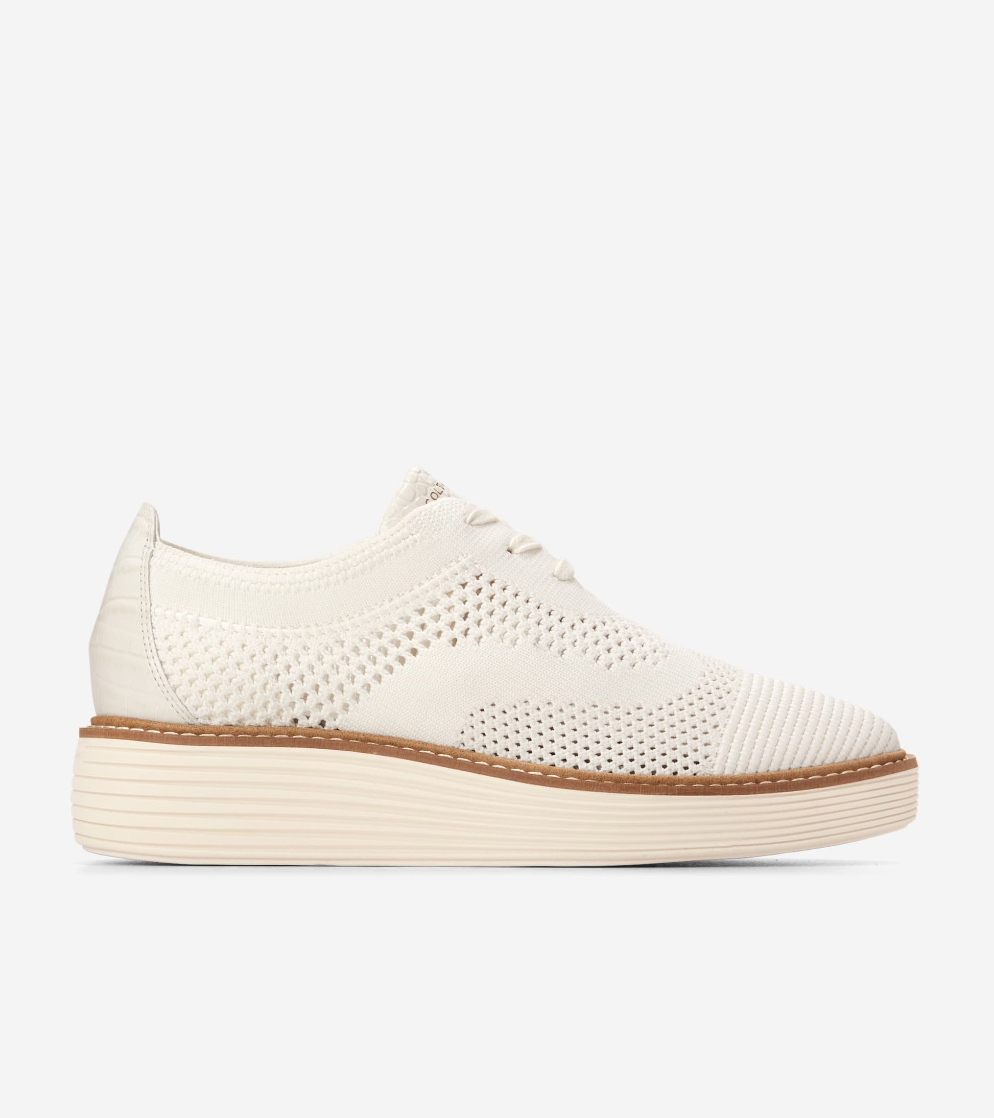 W30261:IVORY KNIT/CROC PRINT/SANDOLLAR