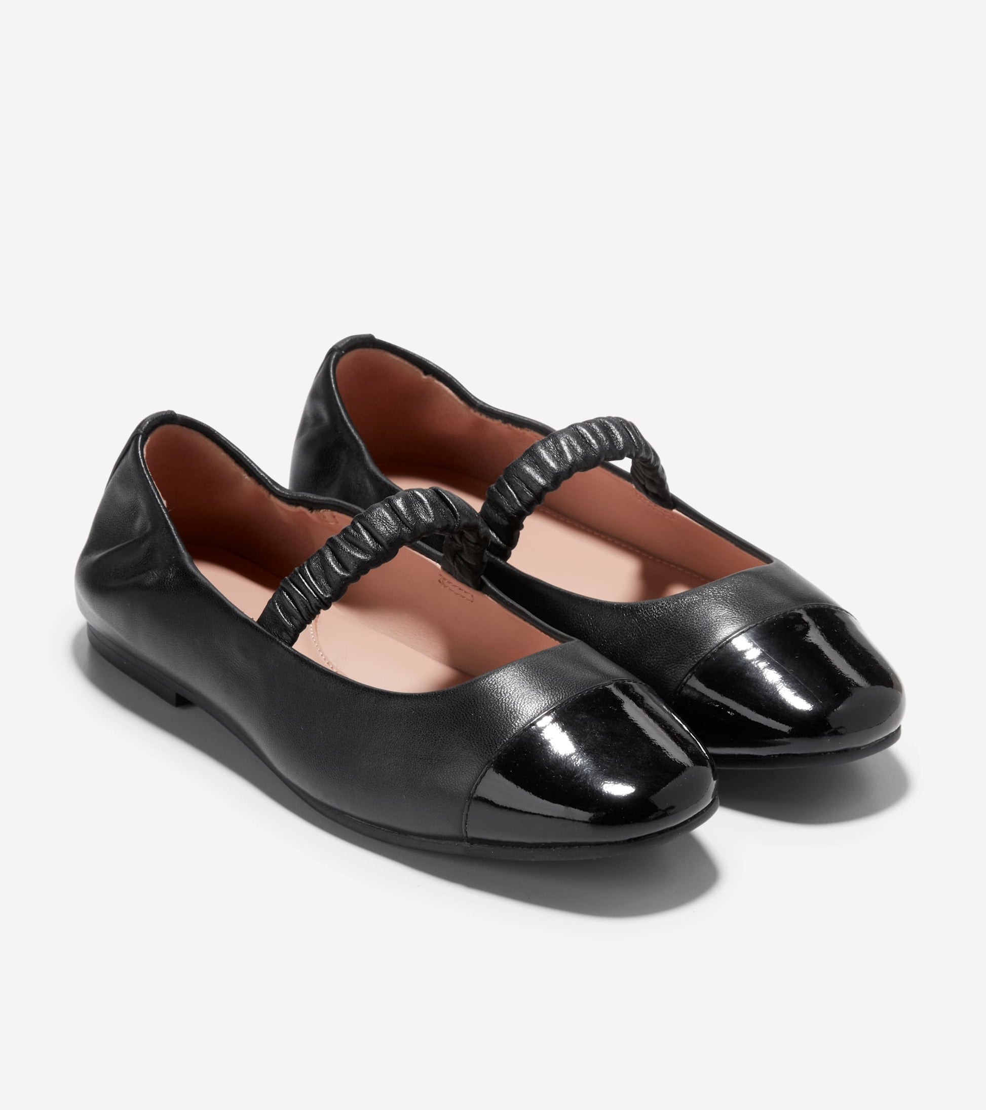 W30844:BLACK LTR/BLACK PATENT LTR