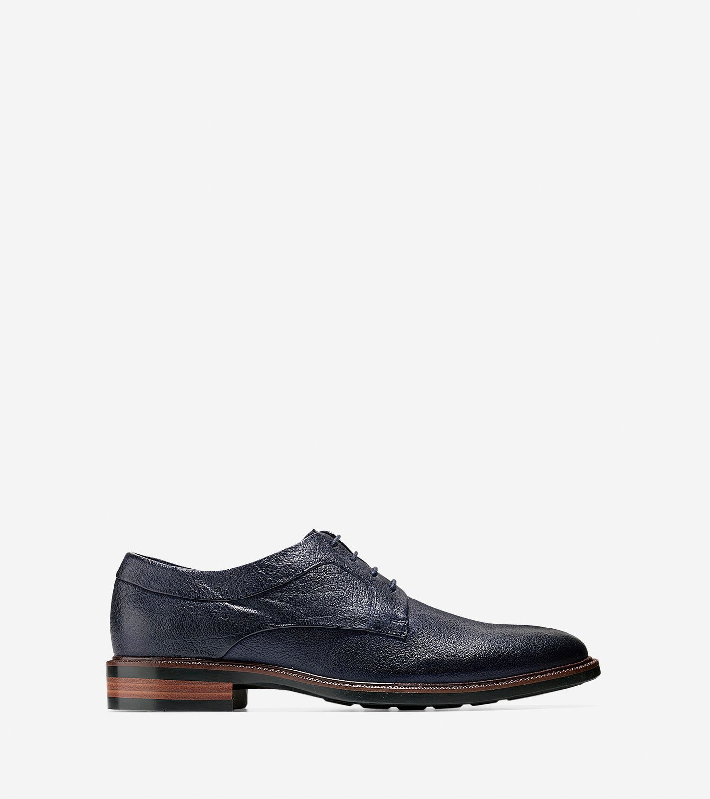 ColeHaan-Warren Plain Toe Oxford-c21428-Blazer Blue Tumble