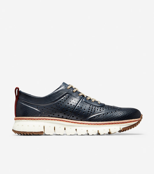 ColeHaan-ZERØGRAND Perforated Sneaker-c21567-Marine Blue