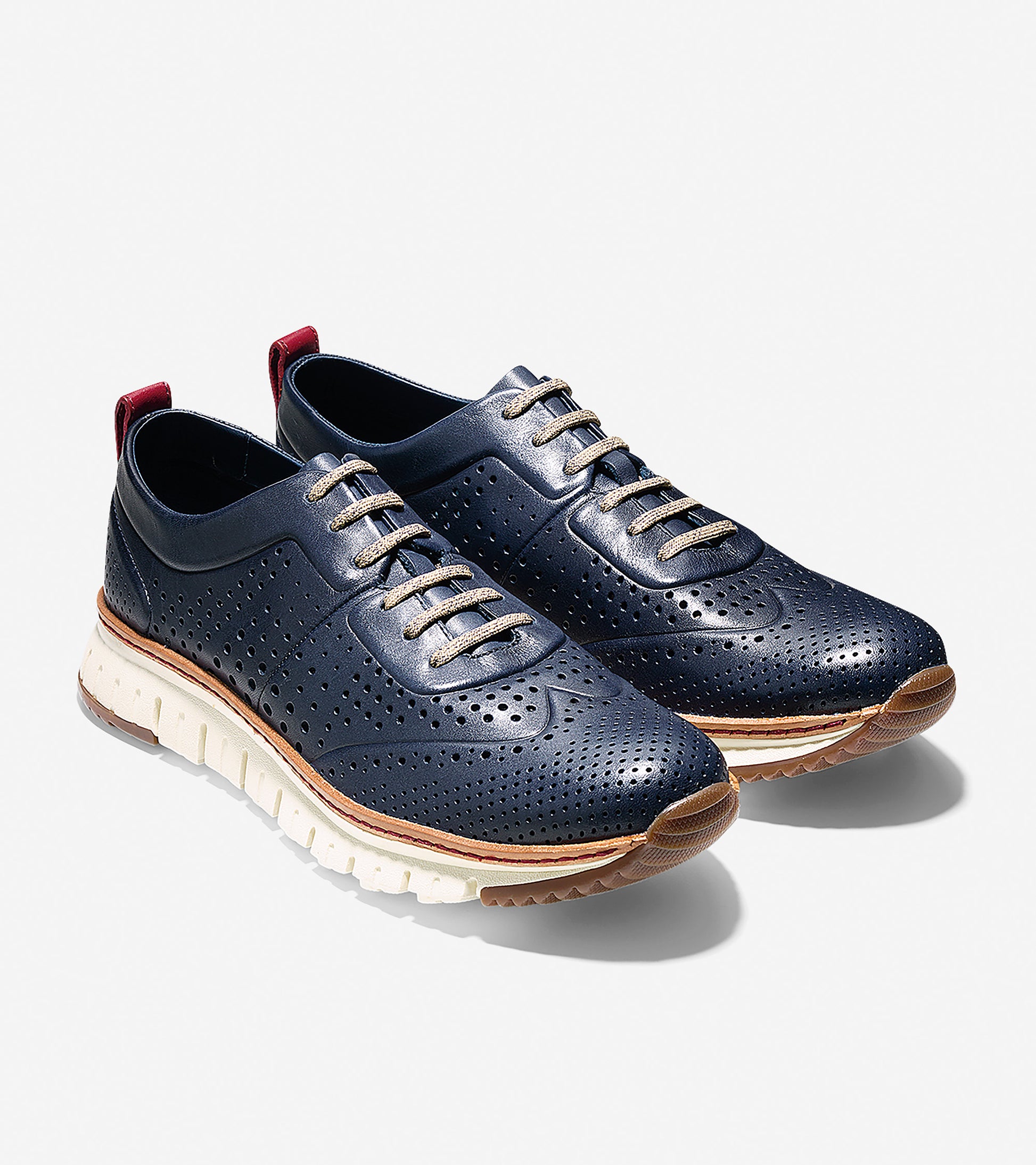 ColeHaan-ZERØGRAND Perforated Sneaker-c21567-Marine Blue