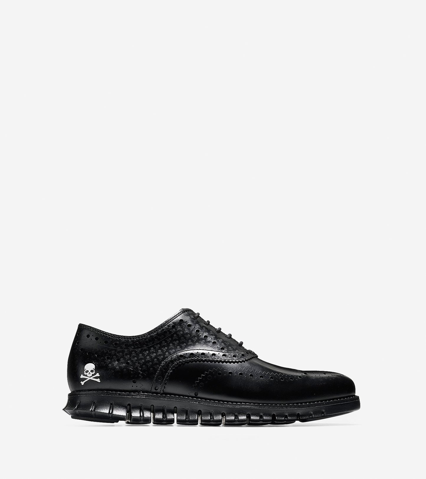 ColeHaan-ZERØGRAND Mastermind Wingtip Oxford-c22081-Black Skull Print