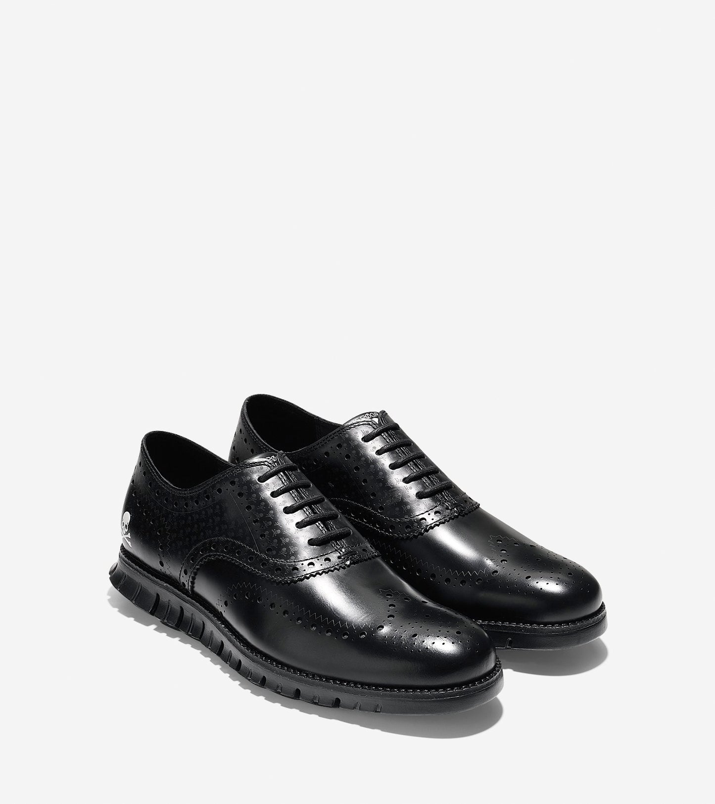 ColeHaan-ZERØGRAND Mastermind Wingtip Oxford-c22081-Black Skull Print