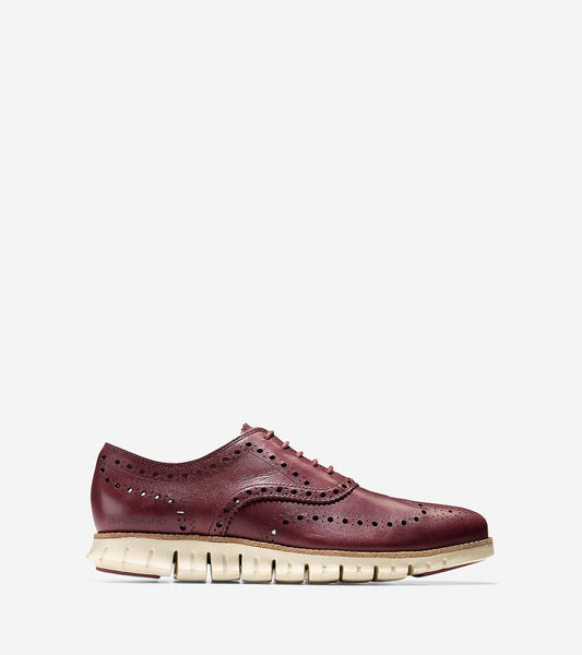 ColeHaan-ZERØGRAND Wingtip Oxford-c22472-Burgundy-ivory
