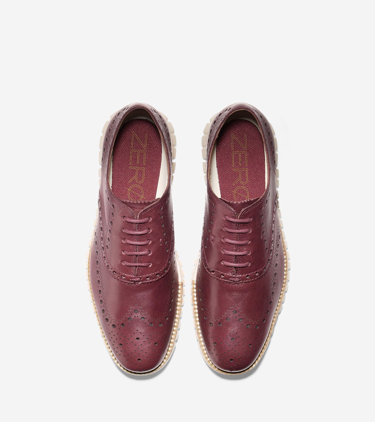 ColeHaan-ZERØGRAND Wingtip Oxford-c22472-Burgundy-ivory