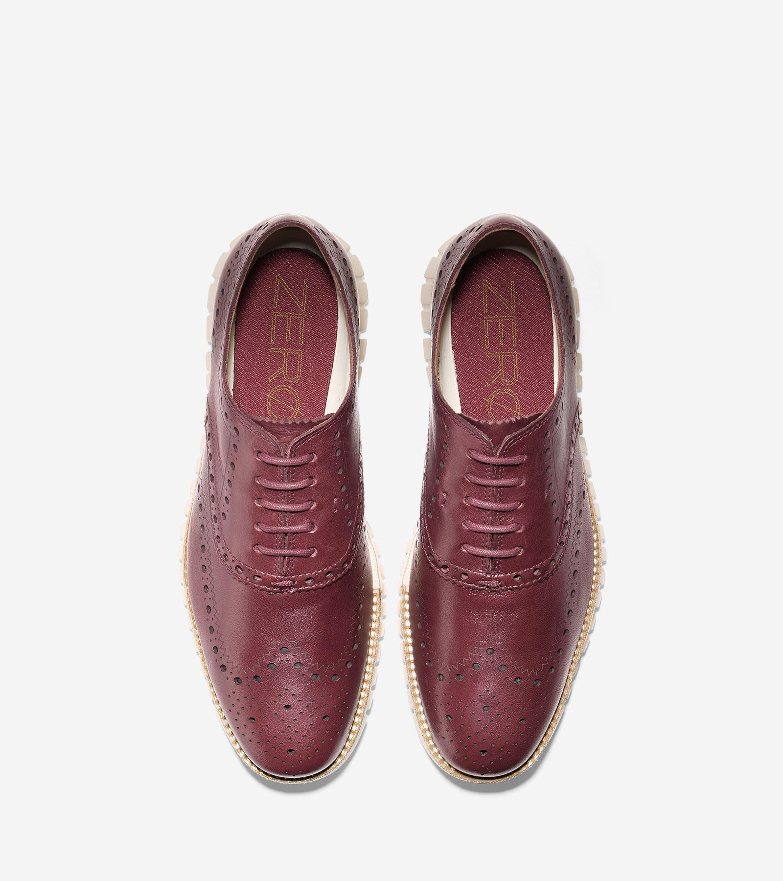 ColeHaan-ZERØGRAND Wingtip Oxford-c22472-Burgundy-ivory