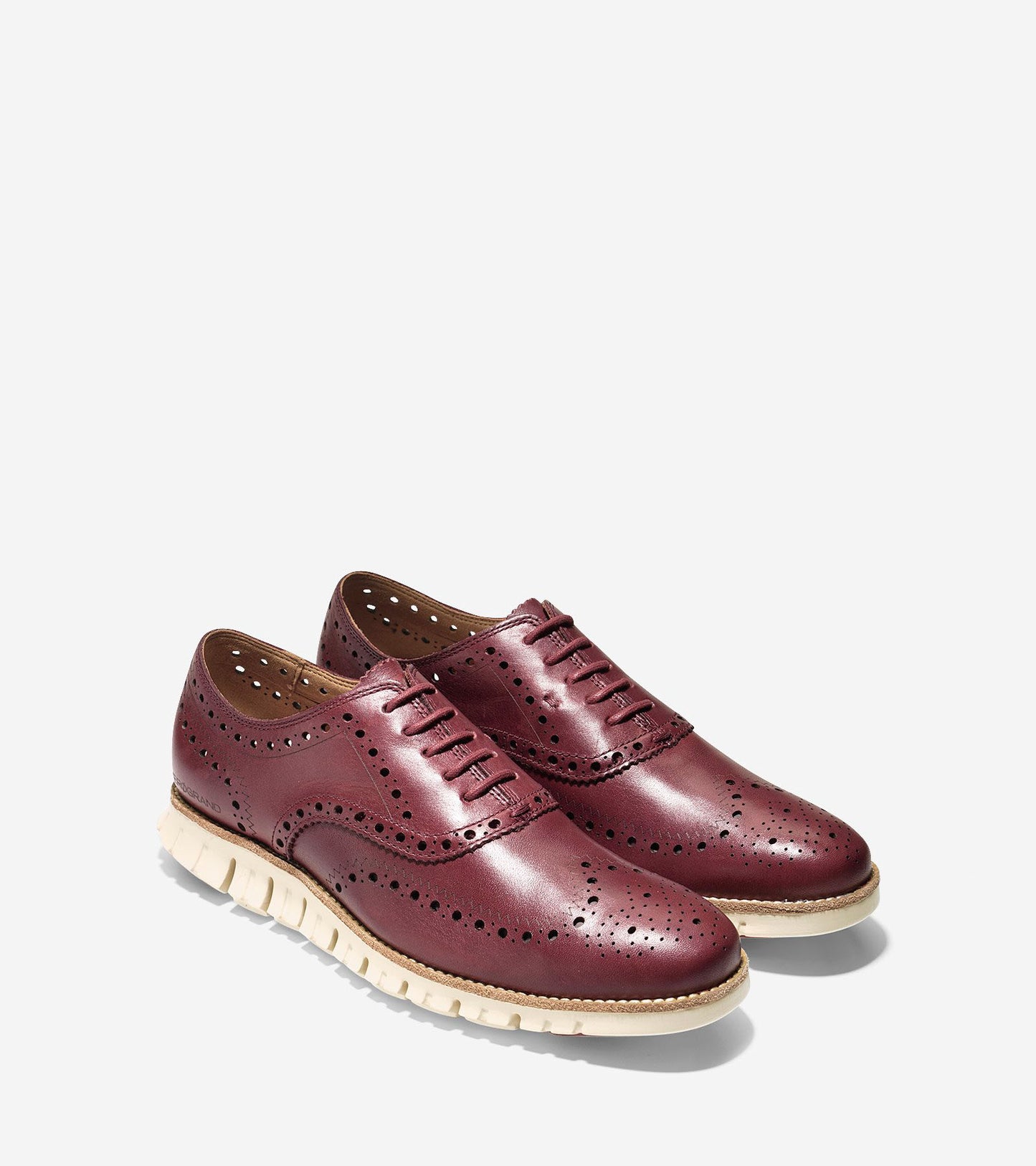 ColeHaan-ZERØGRAND Wingtip Oxford-c22472-Burgundy-ivory