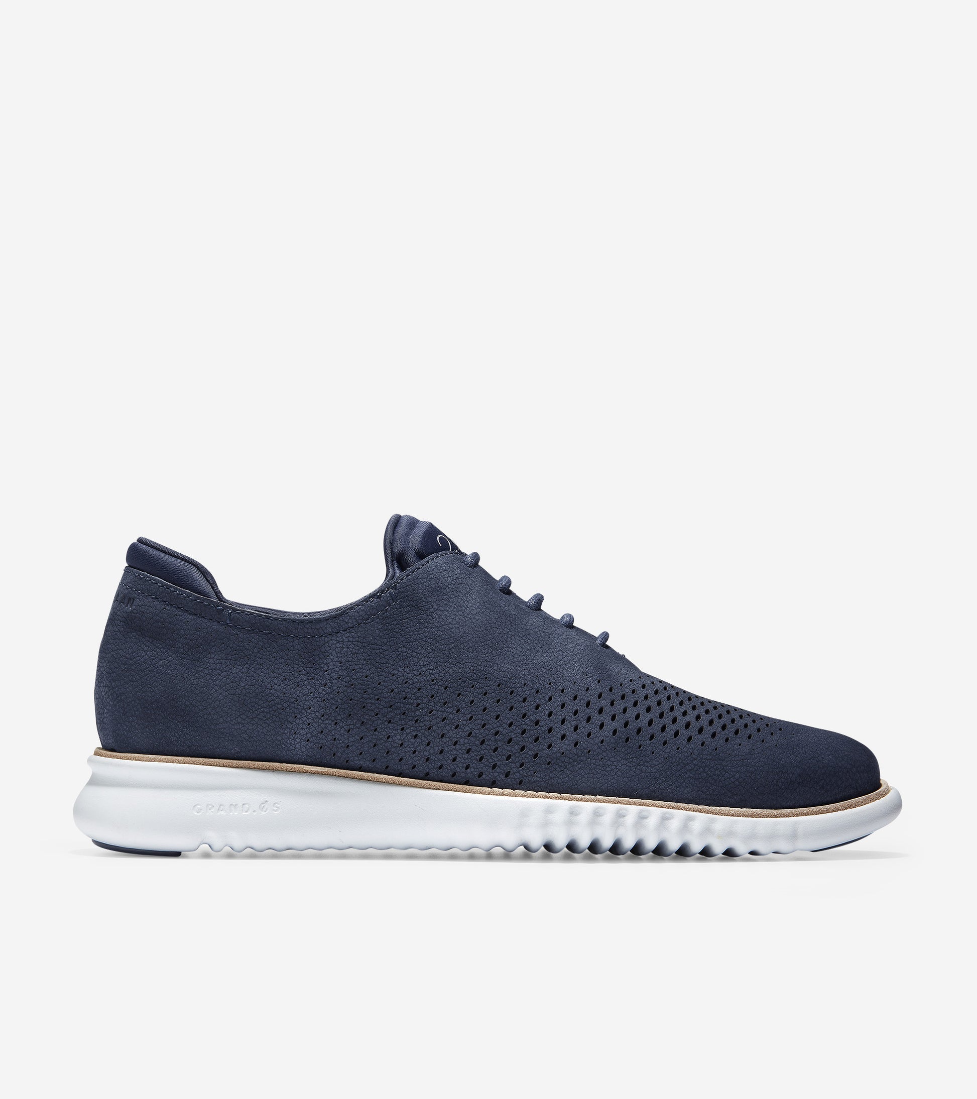 ColeHaan-2.ZERØGRAND Lined Laser Wingtip Oxford-c23806-Marine Blue Nubuck