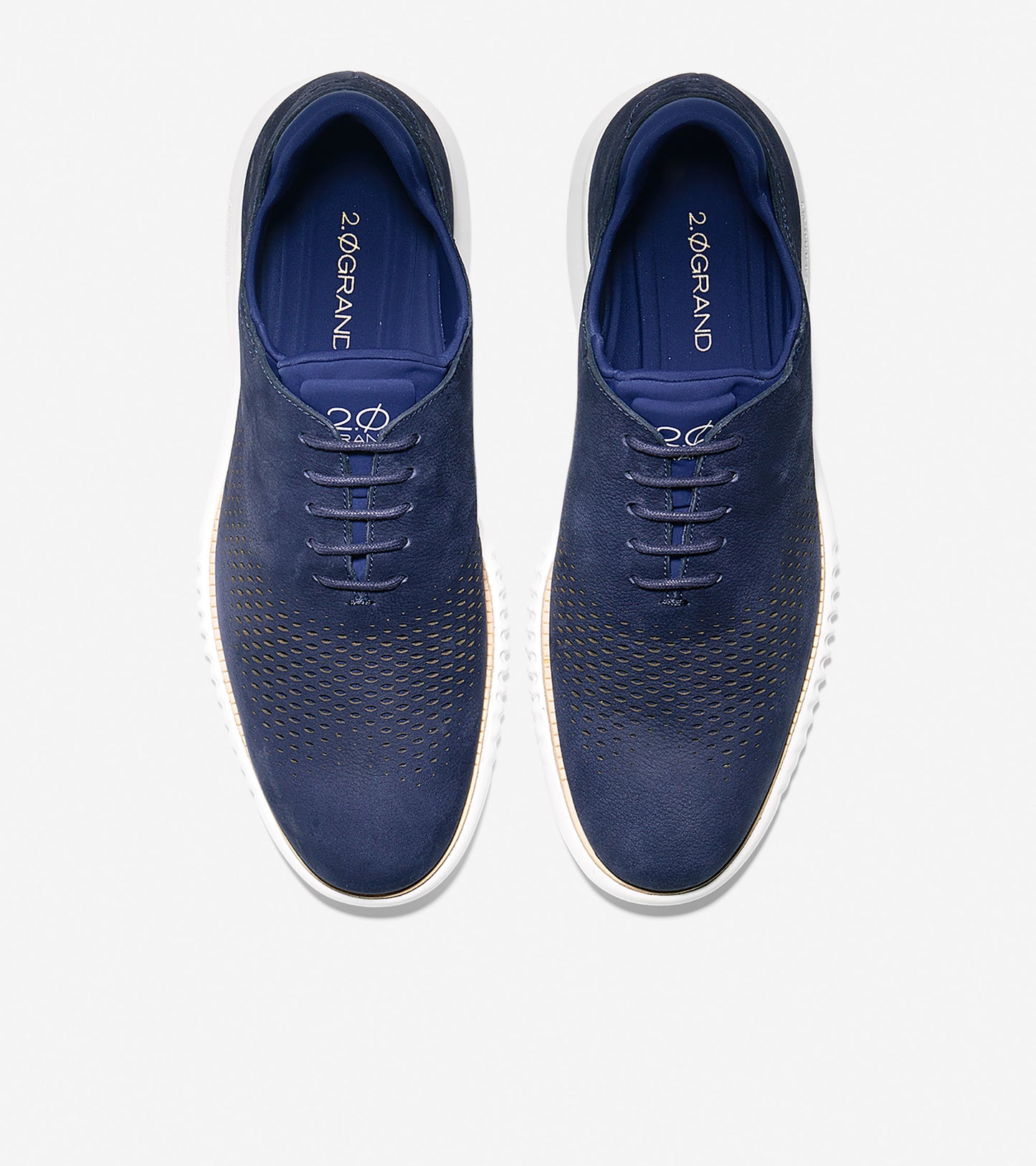 ColeHaan-2.ZERØGRAND Lined Laser Wingtip Oxford-c23806-Marine Blue Nubuck